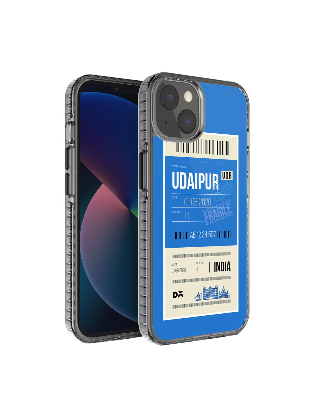 DailyObjects Blue Udaipur City Tag Stride iPhone 13 Back Case