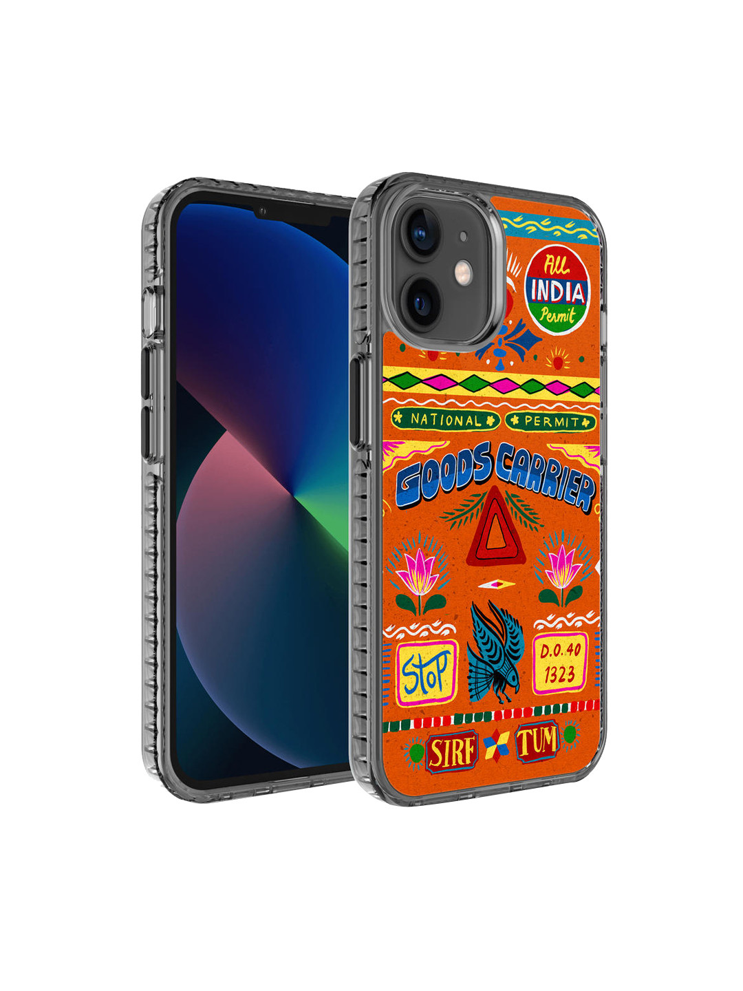 DailyObjects Orange-Colored Sirf Tum Truckback Stride 2.0 iPhone 12 Case Cover