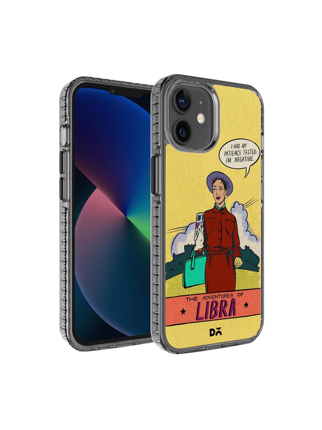 DailyObjects Yellow & Red Printed Libra iPhone 12 Phone Case