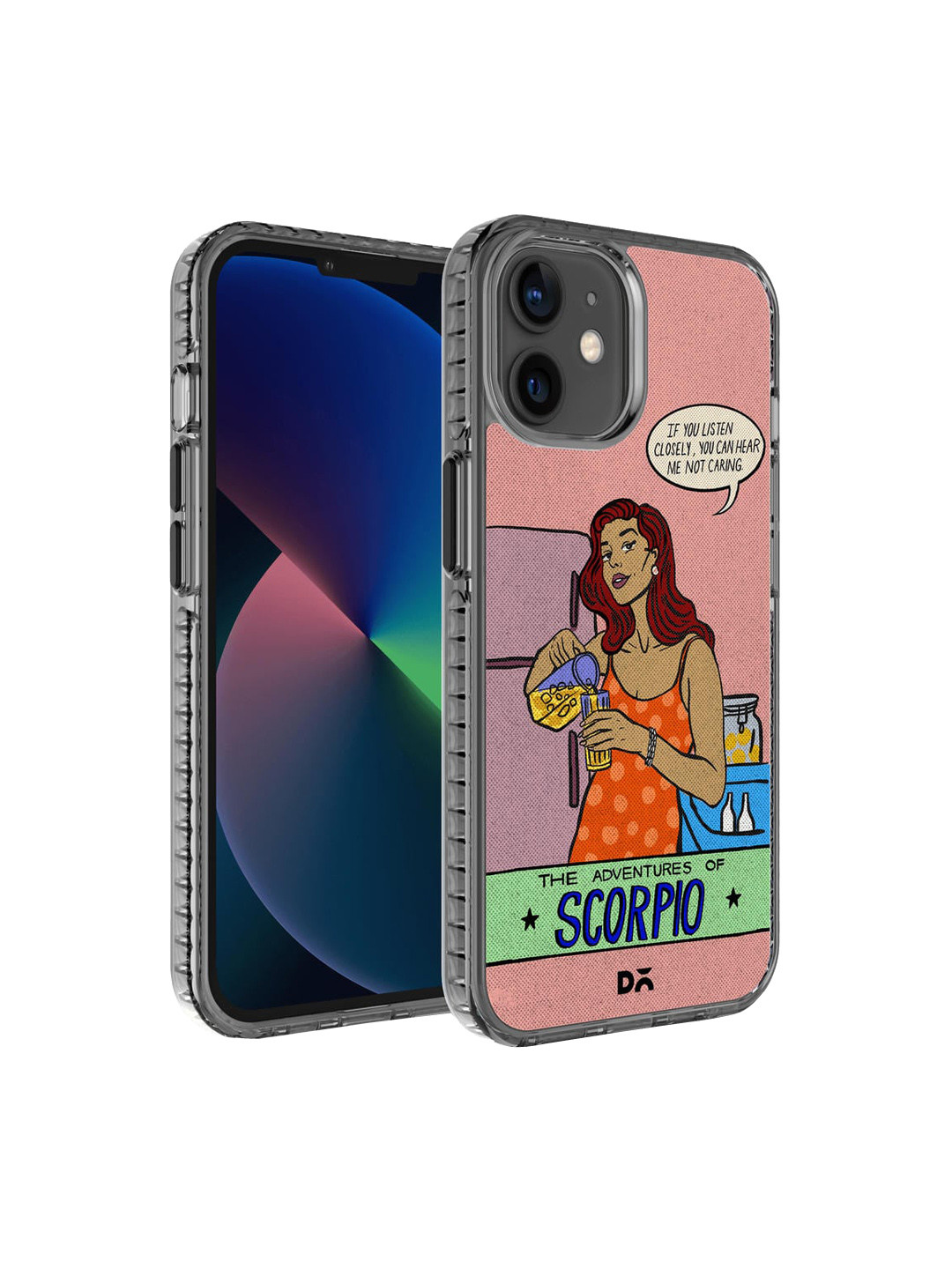 DailyObjects Pink Scorpio Stride Printed IPhone 12 Back Case