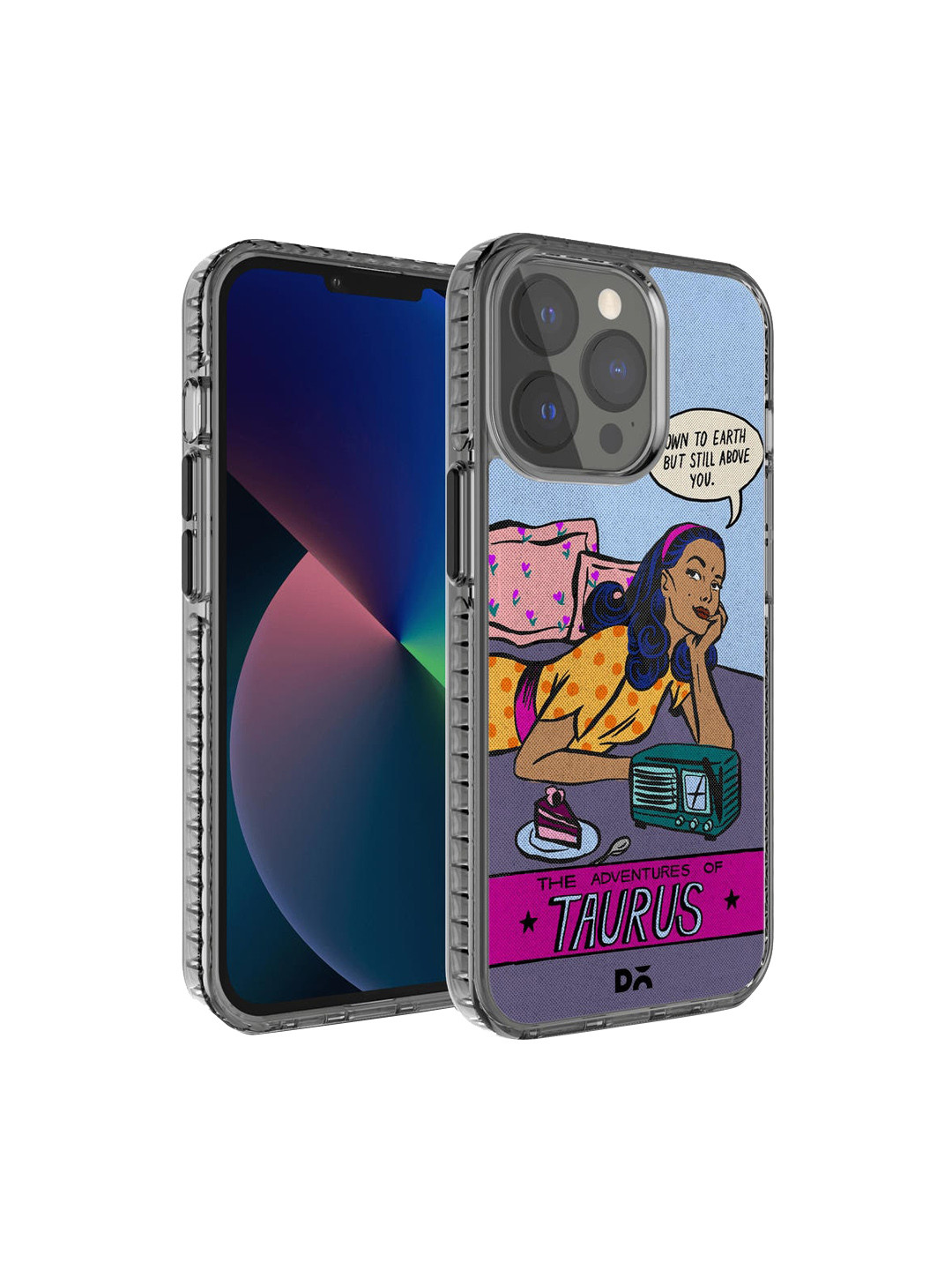 DailyObjects Blue & Orange Taurus  iPhone 13 Pro Back Case