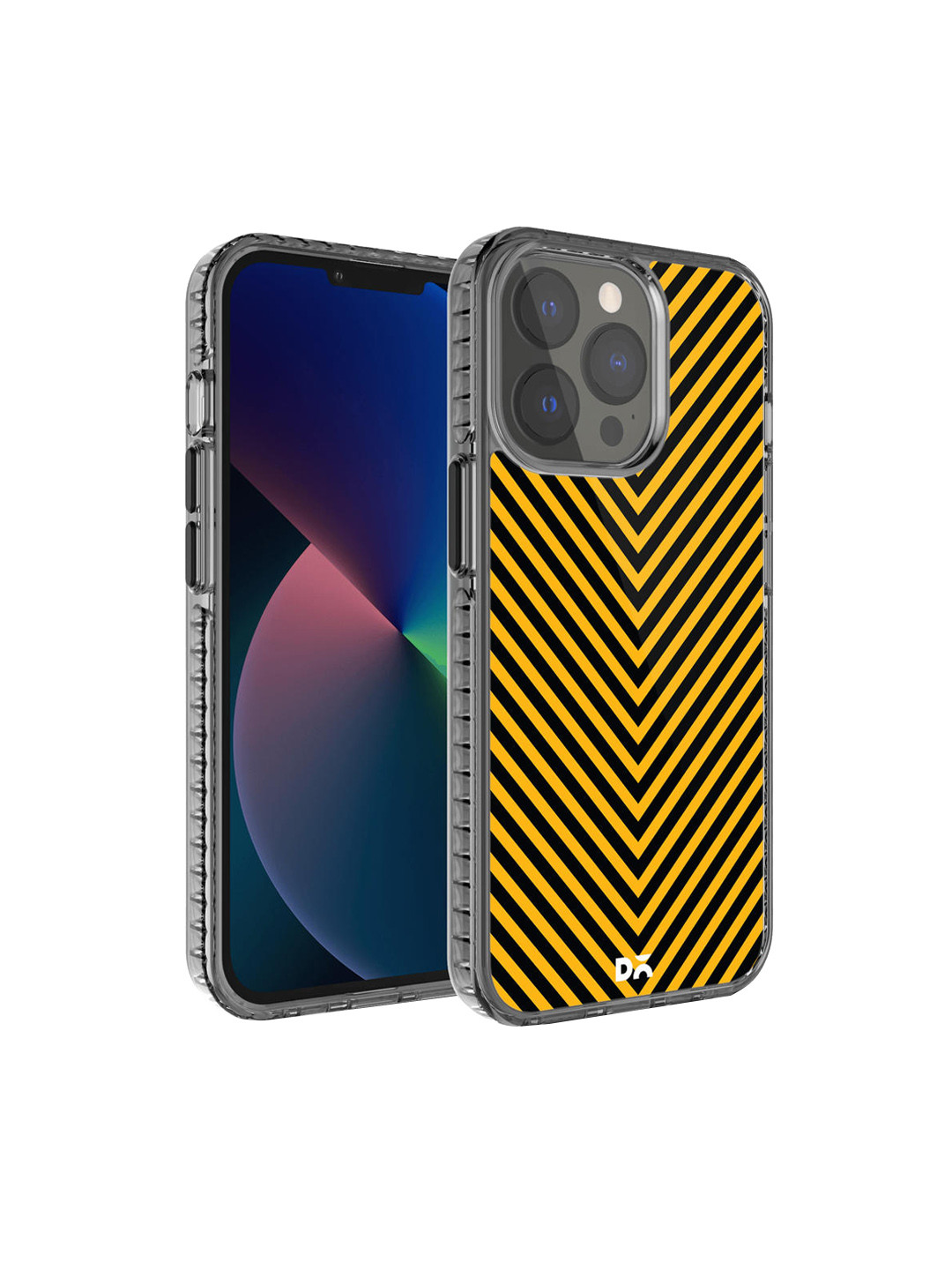 DailyObjects Yellow & Black V Ochre Printed iPhone 13 Pro Phone Case