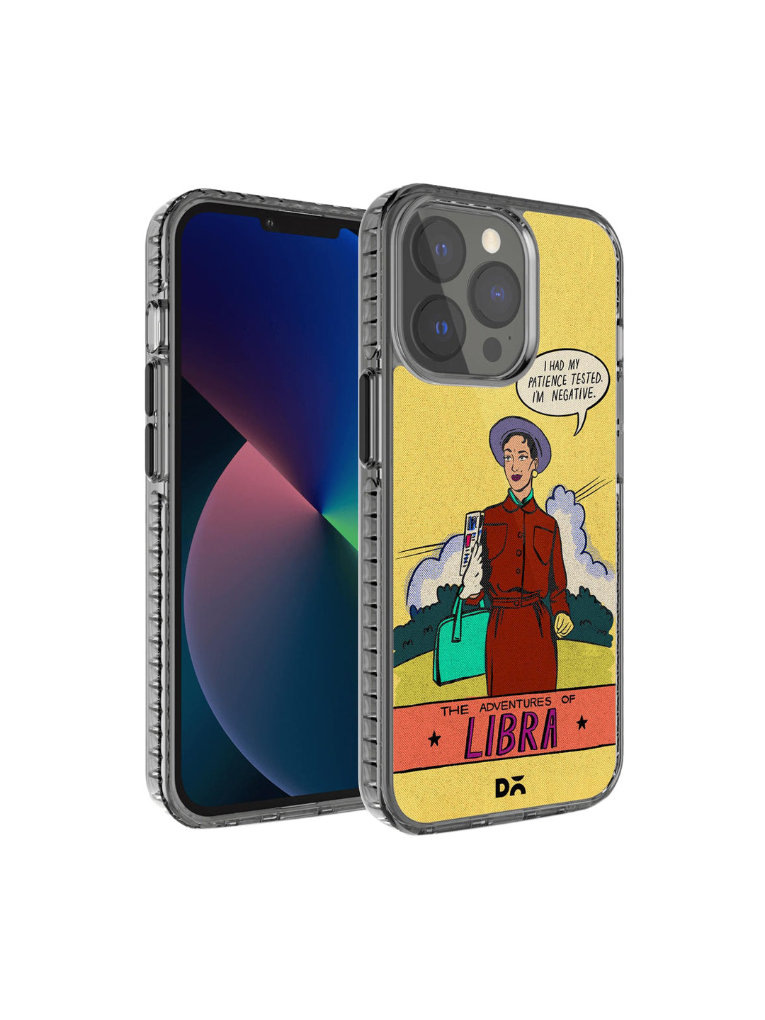DailyObjects Adults Yellow & Brown Printed Libra iPhone 13 Pro Phone Case