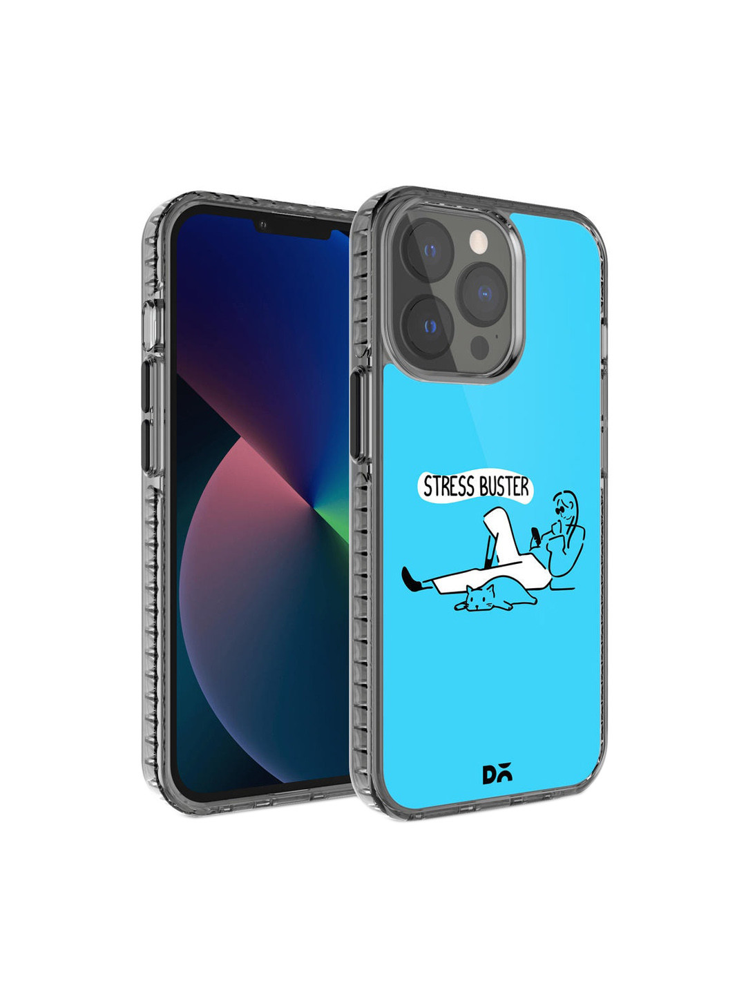 DailyObjects Blue & White Stress Buster iPhone 13 Pro Back Case