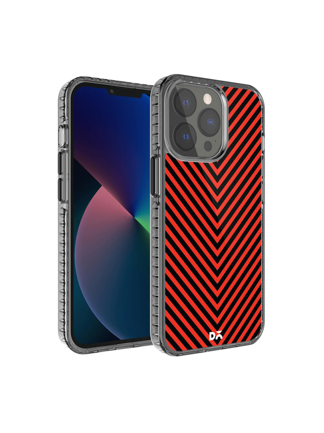 DailyObjects Black & Red Stride 2.0 iPhone 13 Pro Max Case Cover