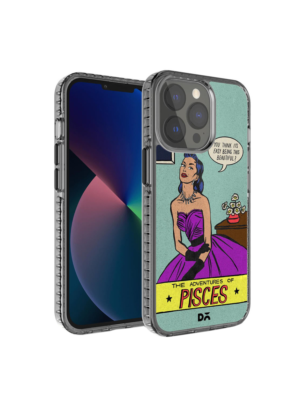 DailyObjects Purple & Green Pisces Printed iPhone 13 Pro Max Phone Case