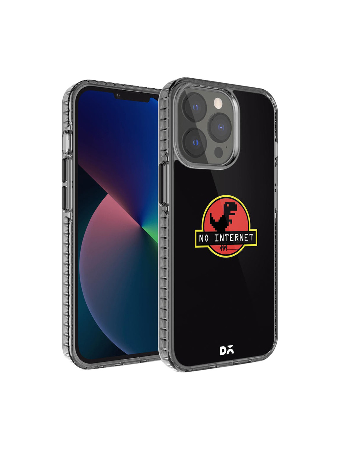 DailyObjects Black & Red No Internet  iPhone 13 Pro Max Mobile Case