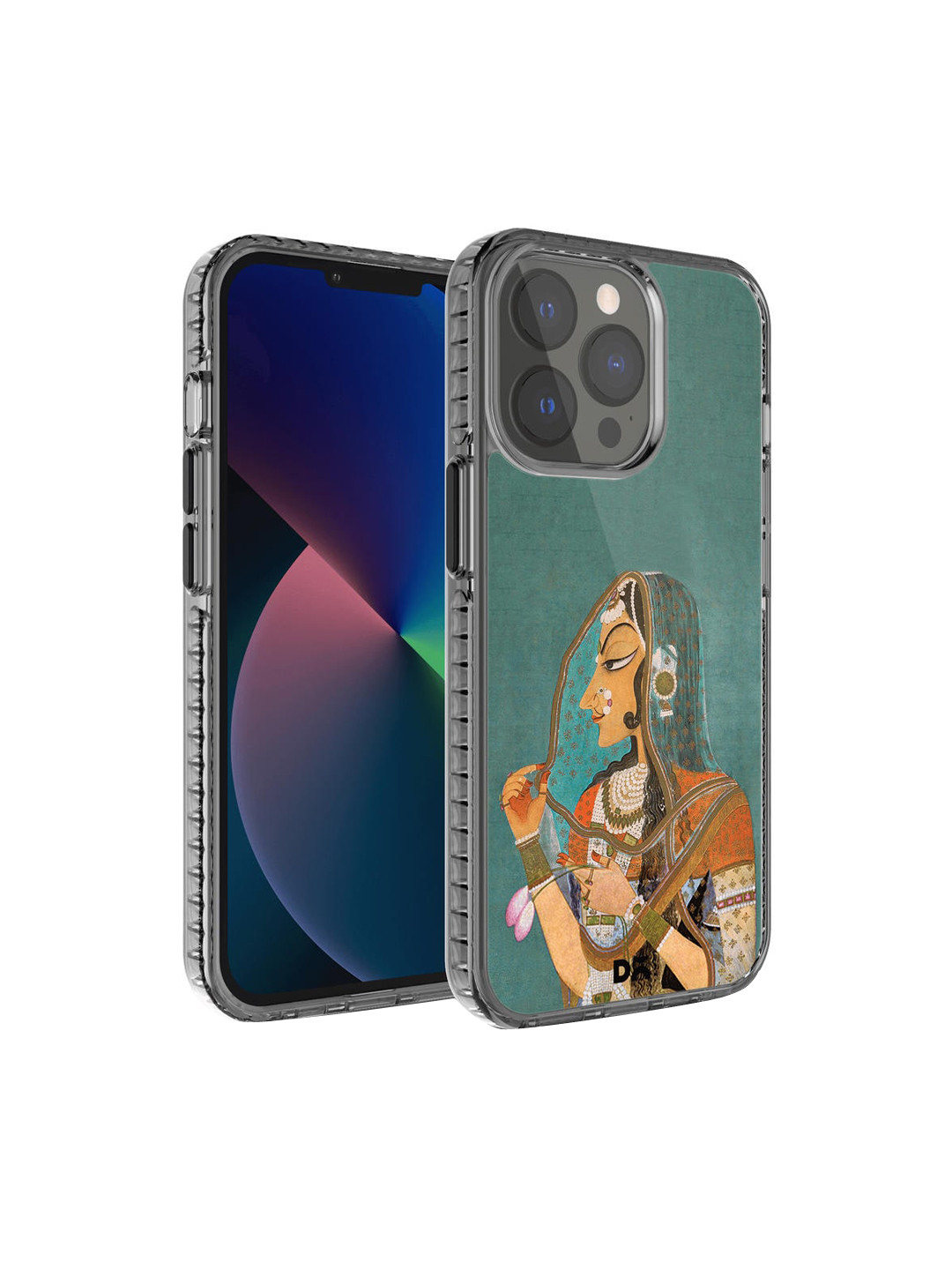 DailyObjects Teal & Orange Vieled Woman  iPhone 13 Pro Max Back Case