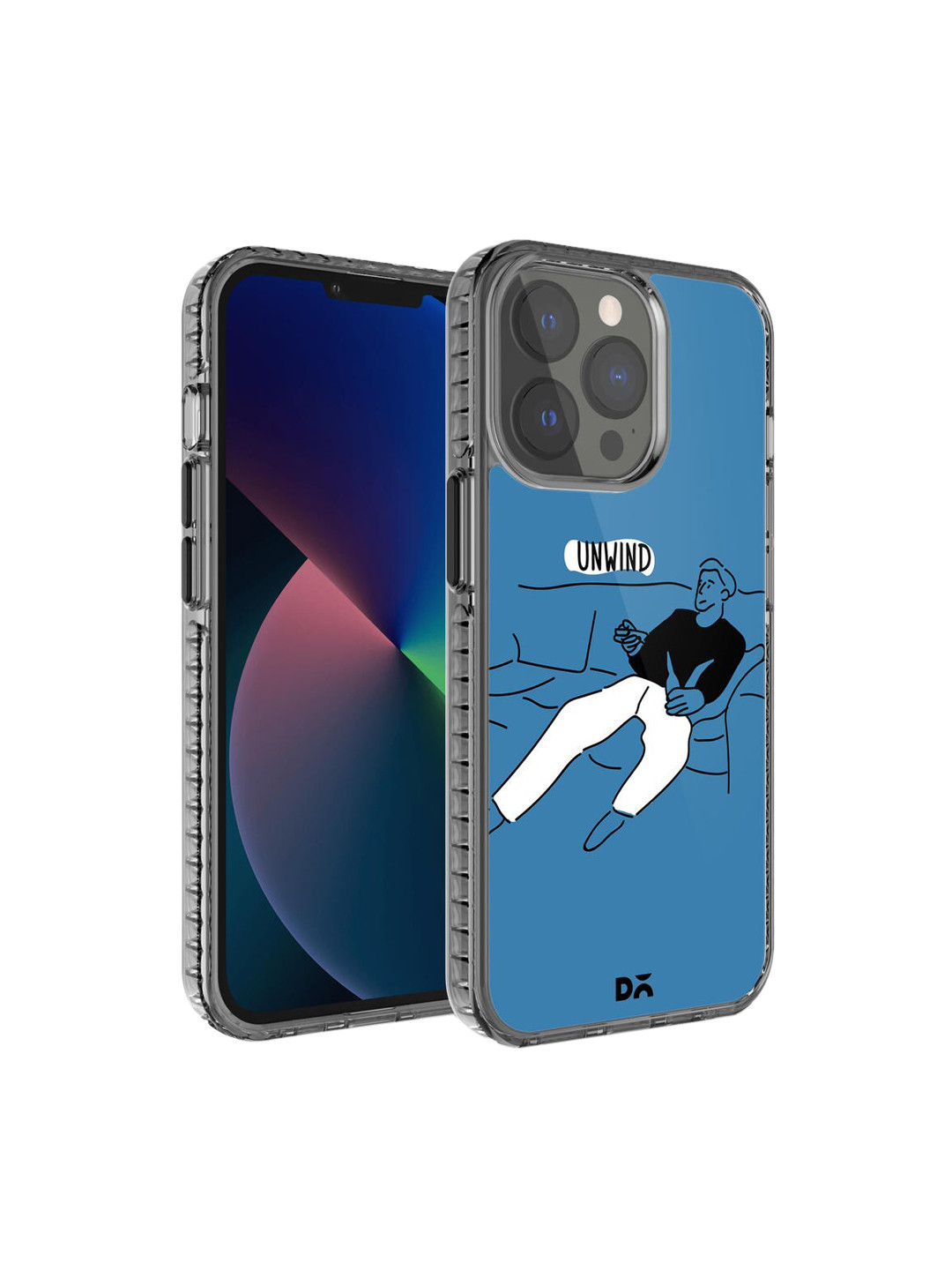 DailyObjects Blue & White Unwinder  iPhone 13 Pro Max Mobile Case