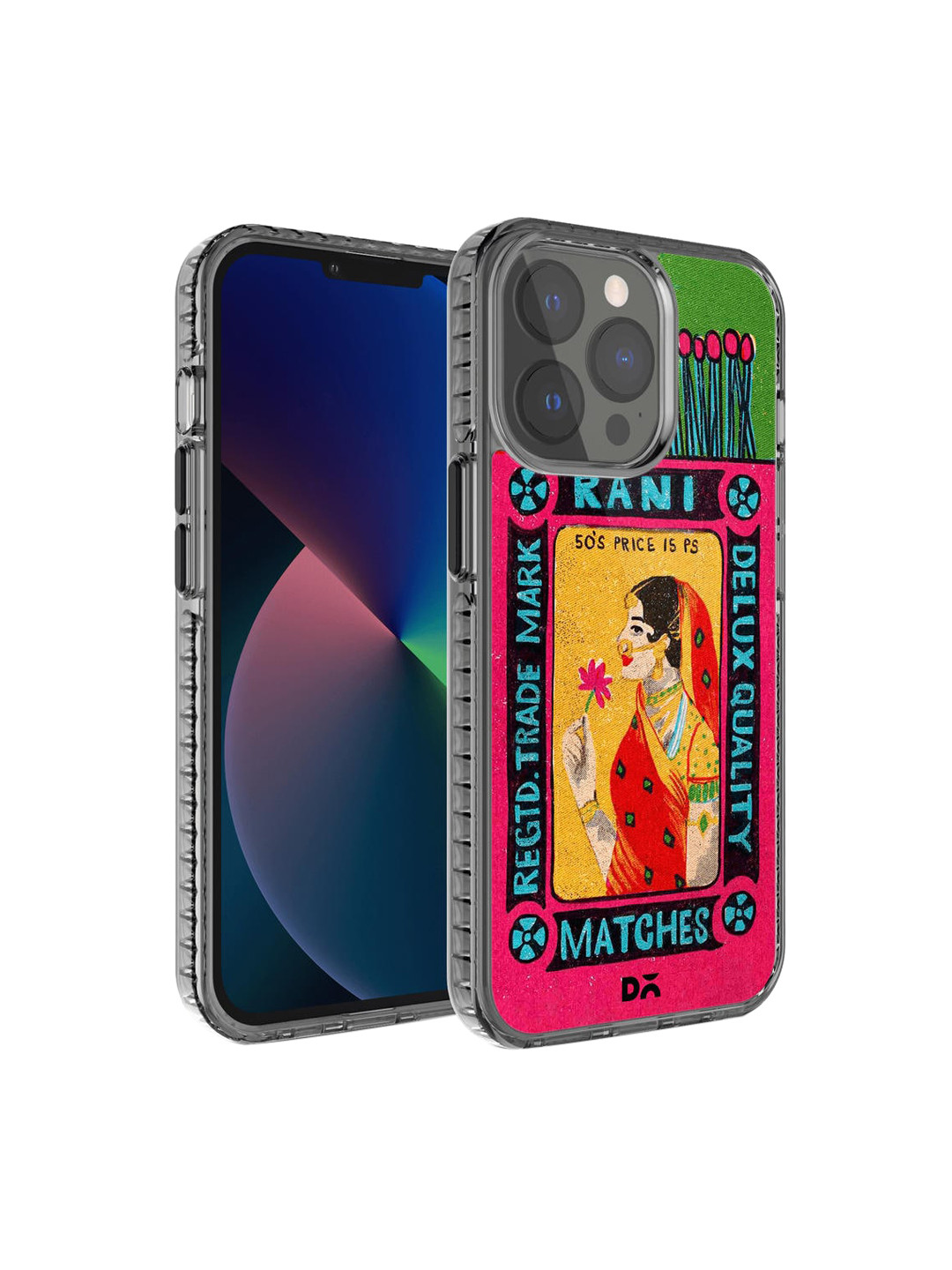 DailyObjects Black & Red Rani Matchbox Stride 2.0 iPhone 13 Pro Max Back Case