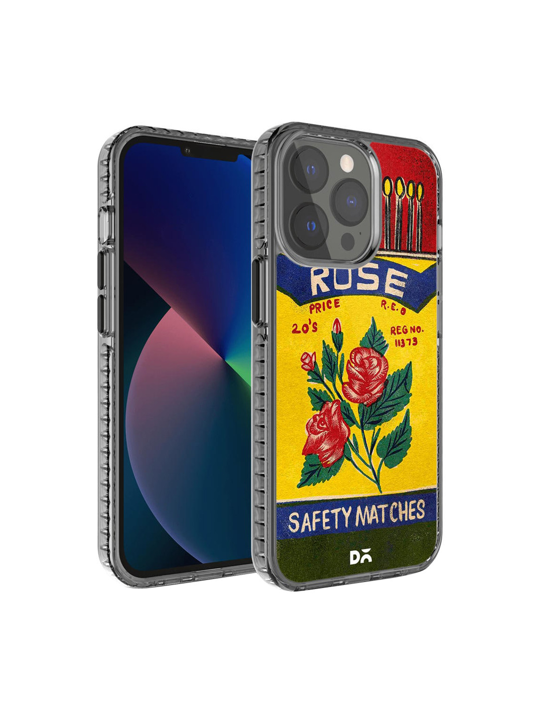 DailyObjects Yellow & Blue Rose Matchbox Stride 2.0 iPhone 13 Pro Max Back Case