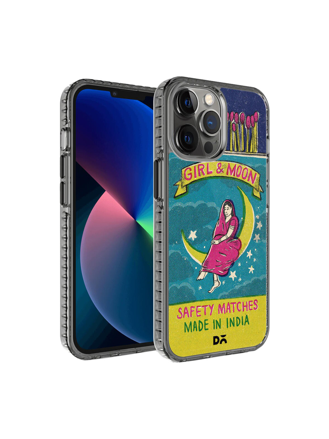 DailyObjects Blue & Yellow Printed iPhone 12 Pro Back Case