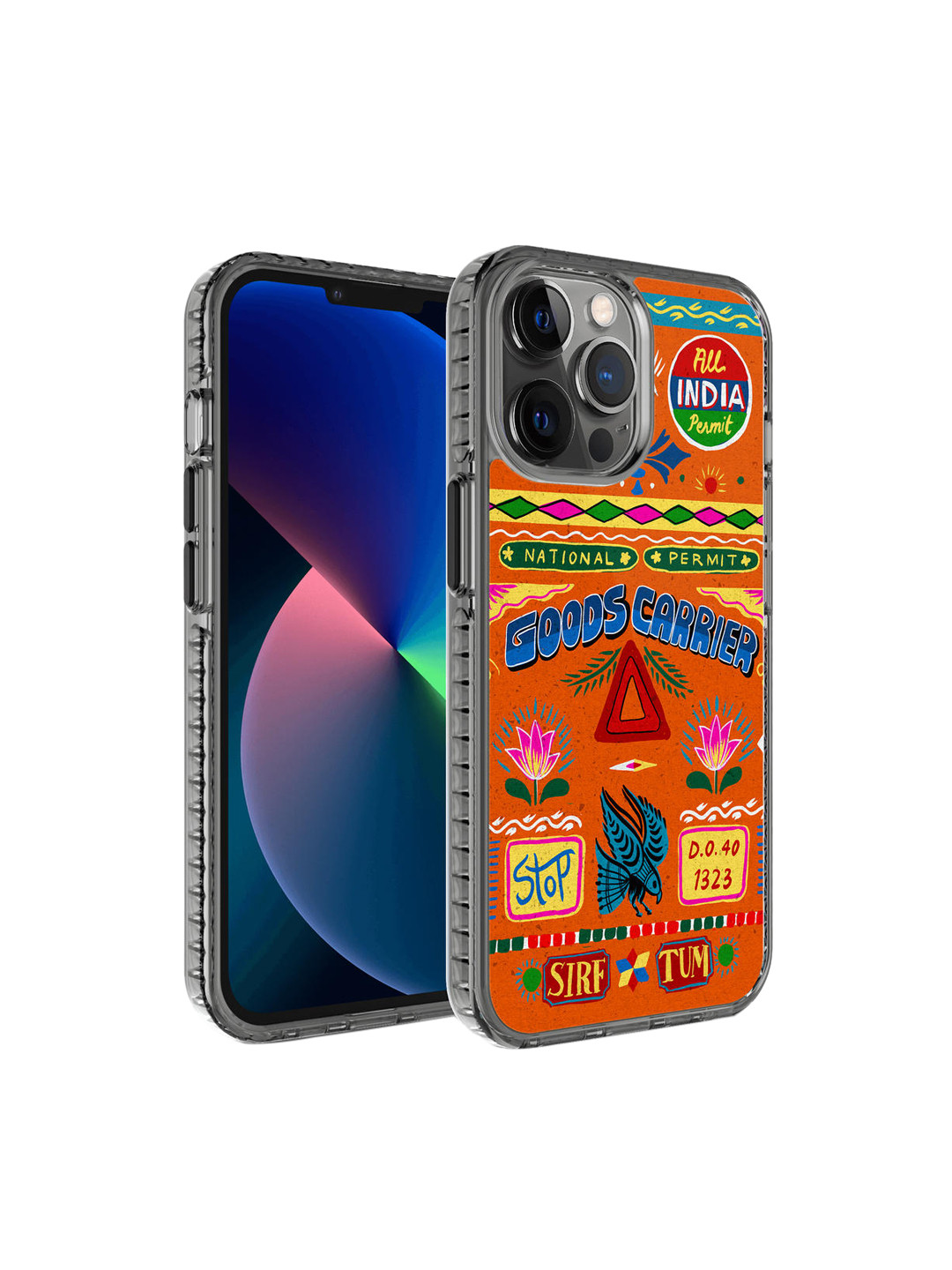 DailyObjects Orange Printed iPhone 12 Pro Phone Case
