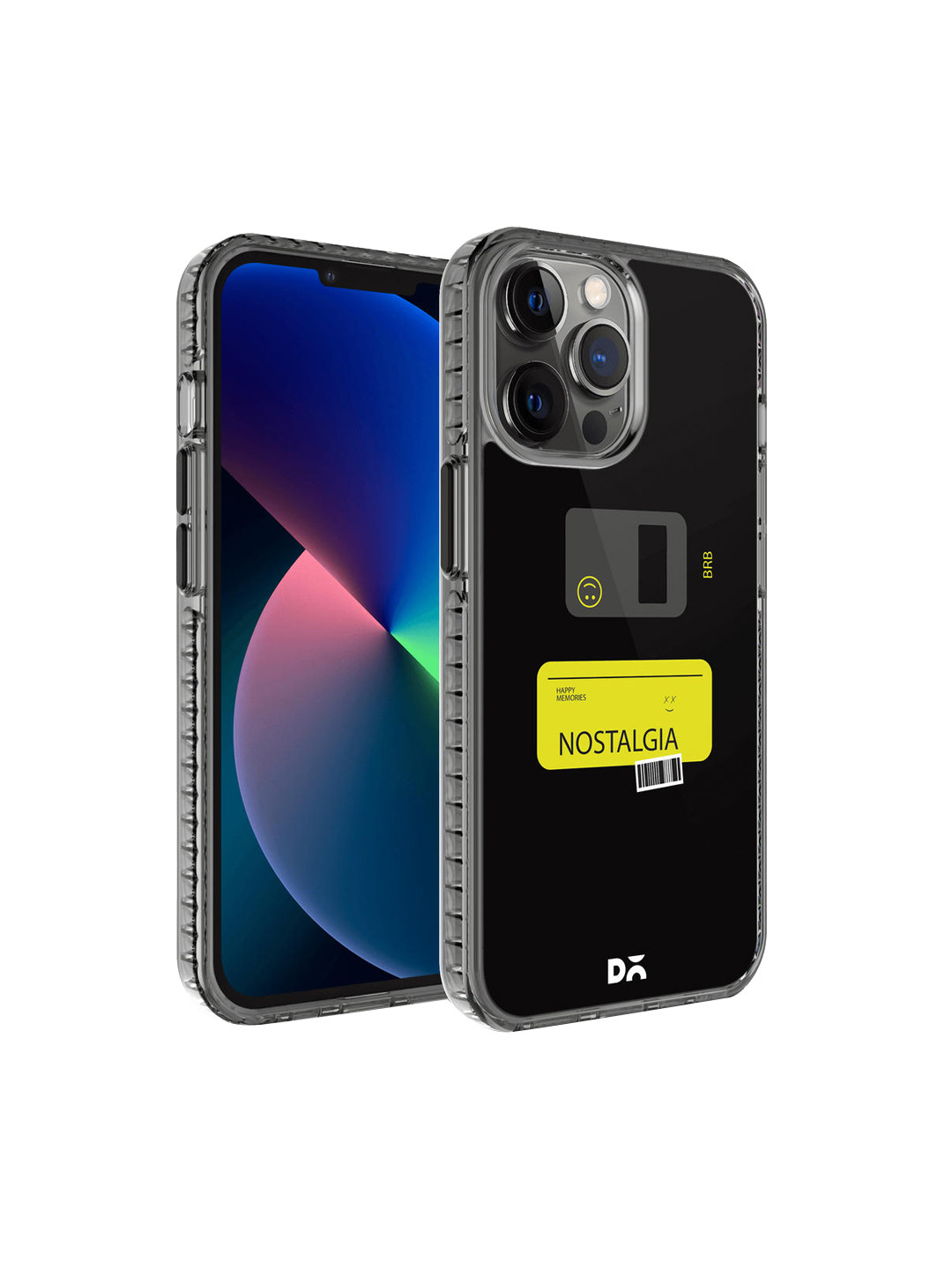 DailyObjects Black & Yellow Printed  Nostalgia BRB iPhone 12 Pro Max Phone Case