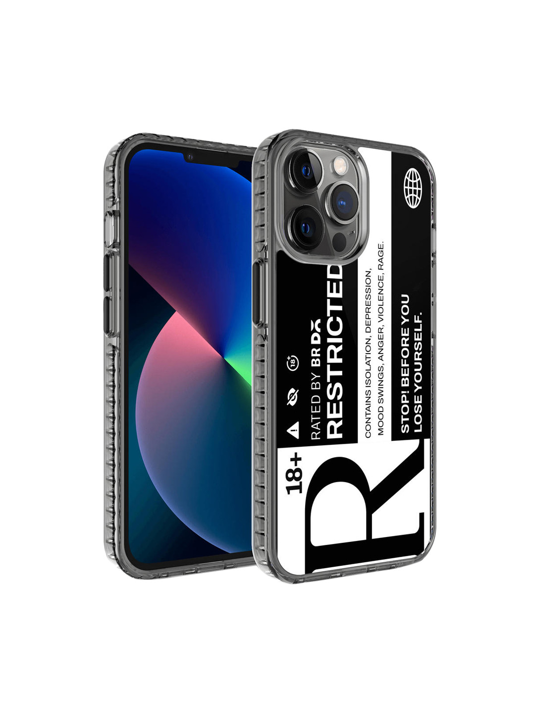 DailyObjects Transparent & White Printed iPhone 12 Pro Max Back Cover