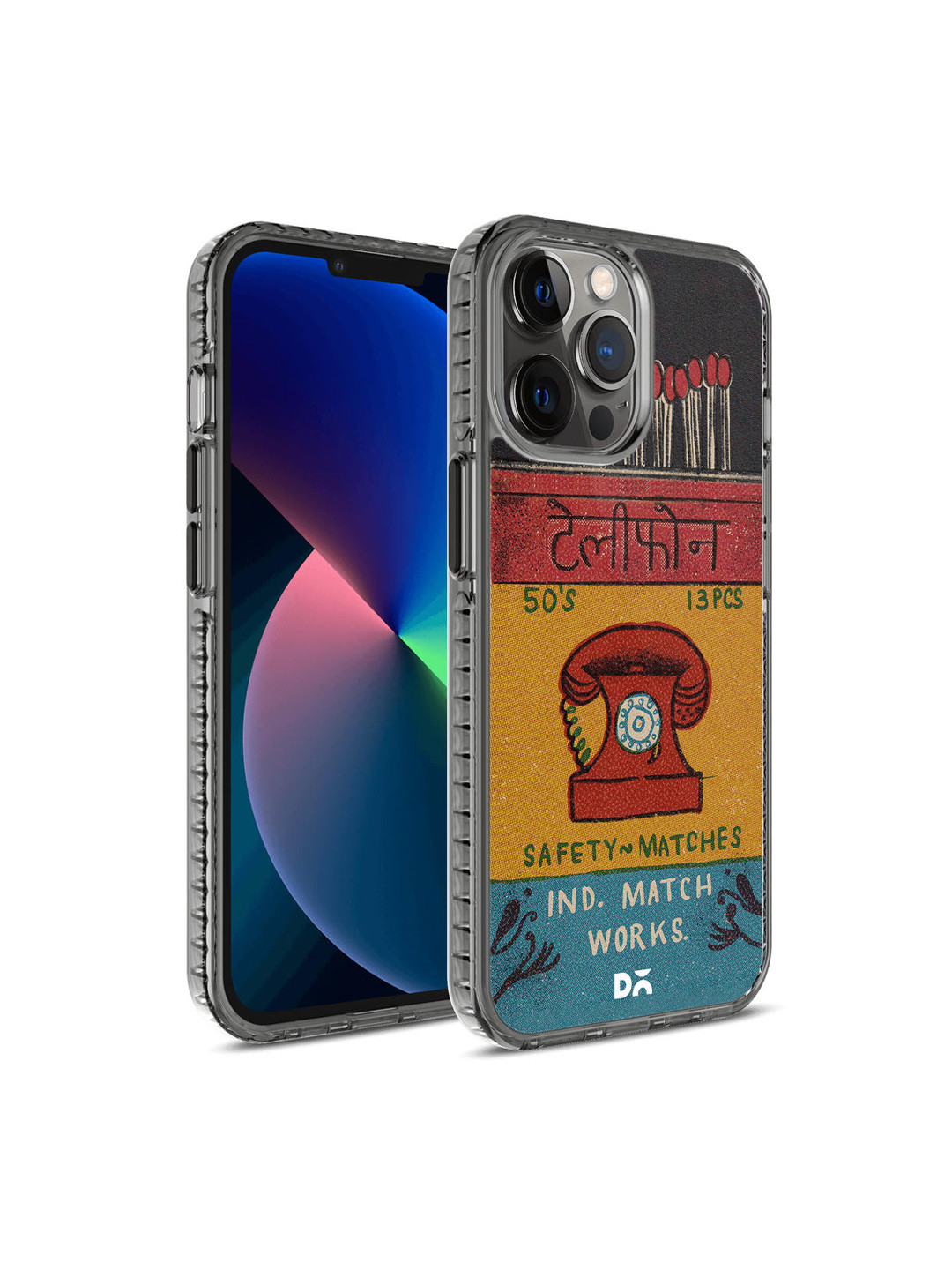 DailyObjects Yellow & Red Telephone Matchbox Printed iPhone 12 Pro Max Phone Case