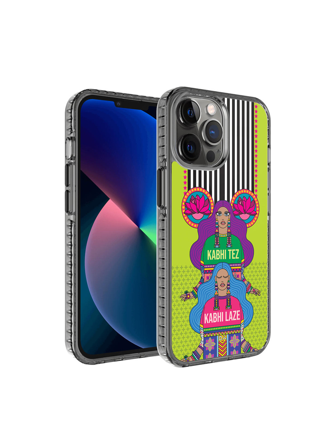 DailyObjects Green & Purple Printed Tezy Lazy iPhone 12 Pro Max Phone Case