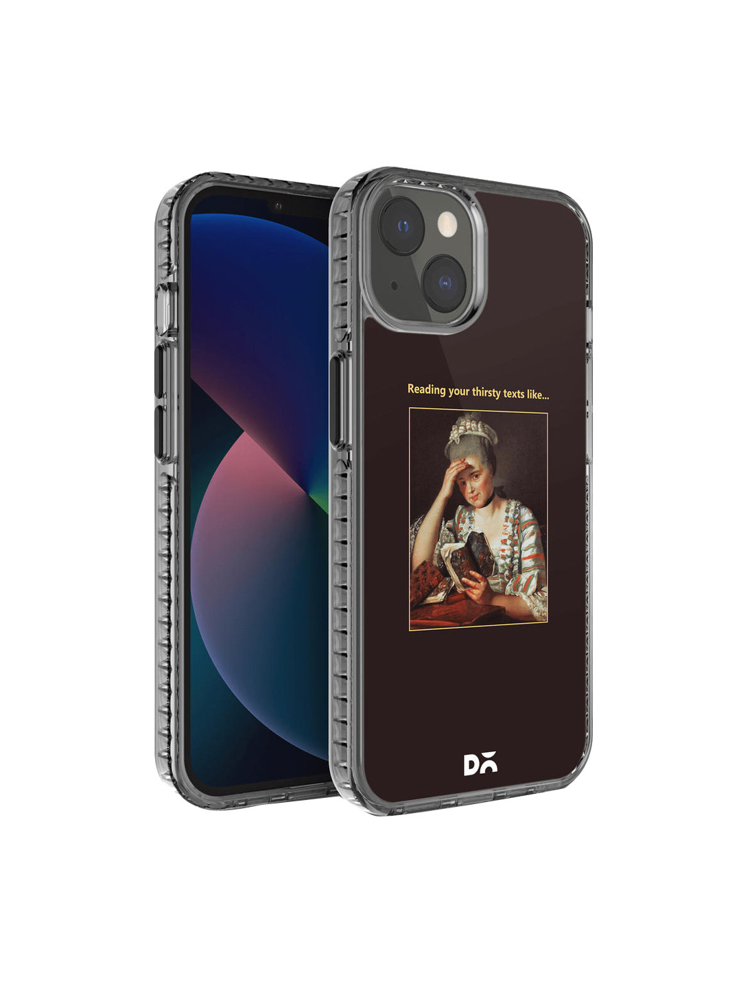 DailyObjects Black Thirsty Text Stride Printed IPhone13 Mini Back Case