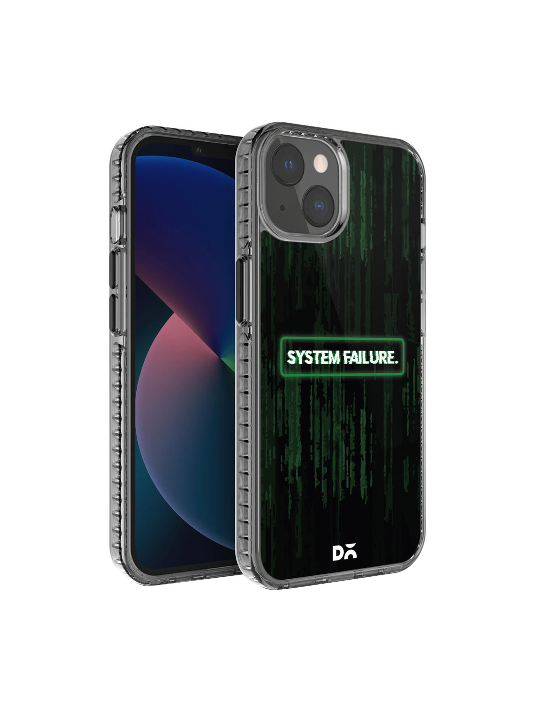 DailyObjects Black & Green System Failure Printed iPhone 13 Mini Back Case