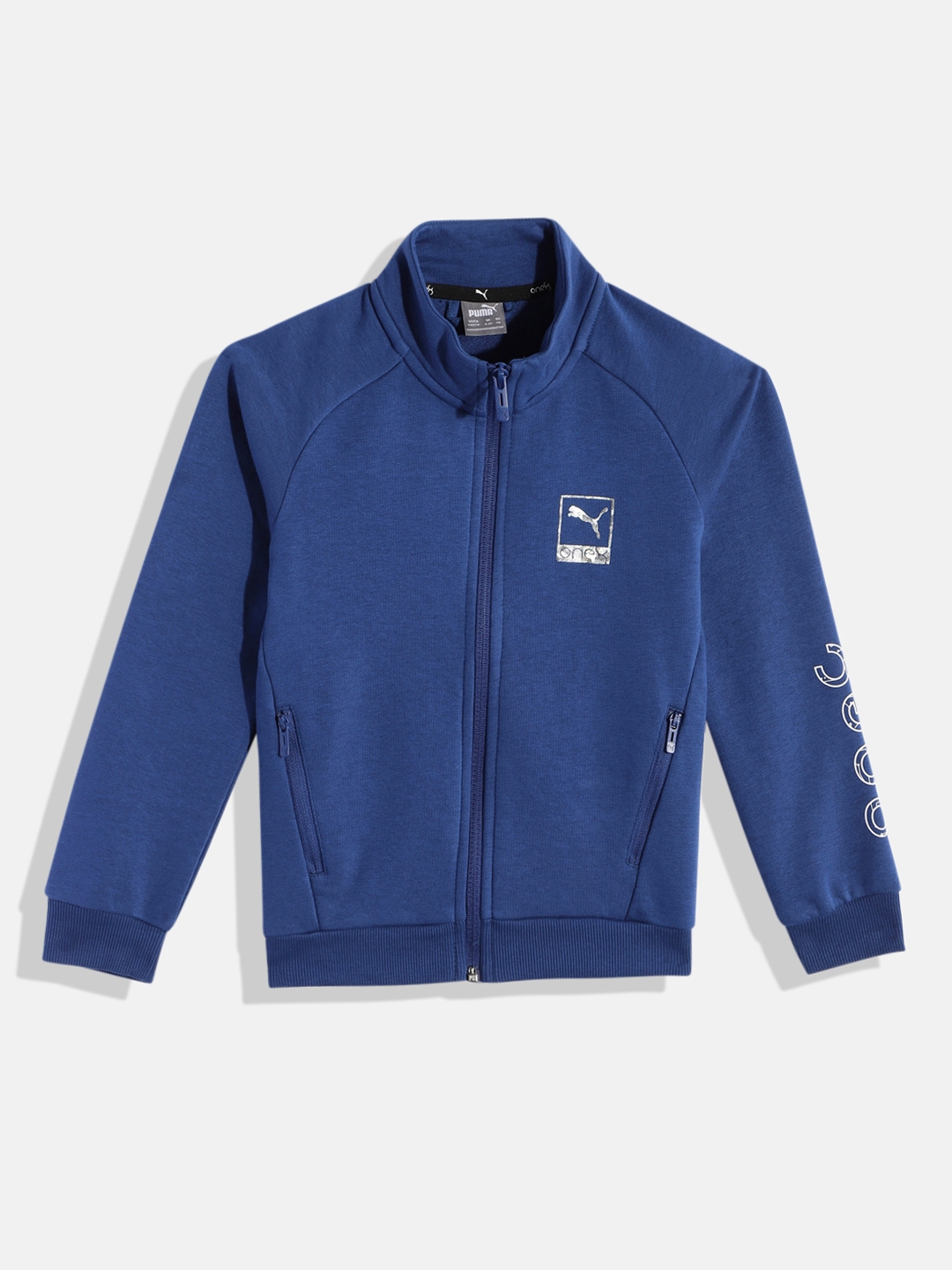 Buy One8 X PUMA Boys Blue Solid Knitted Virat Kohli Logo Regular