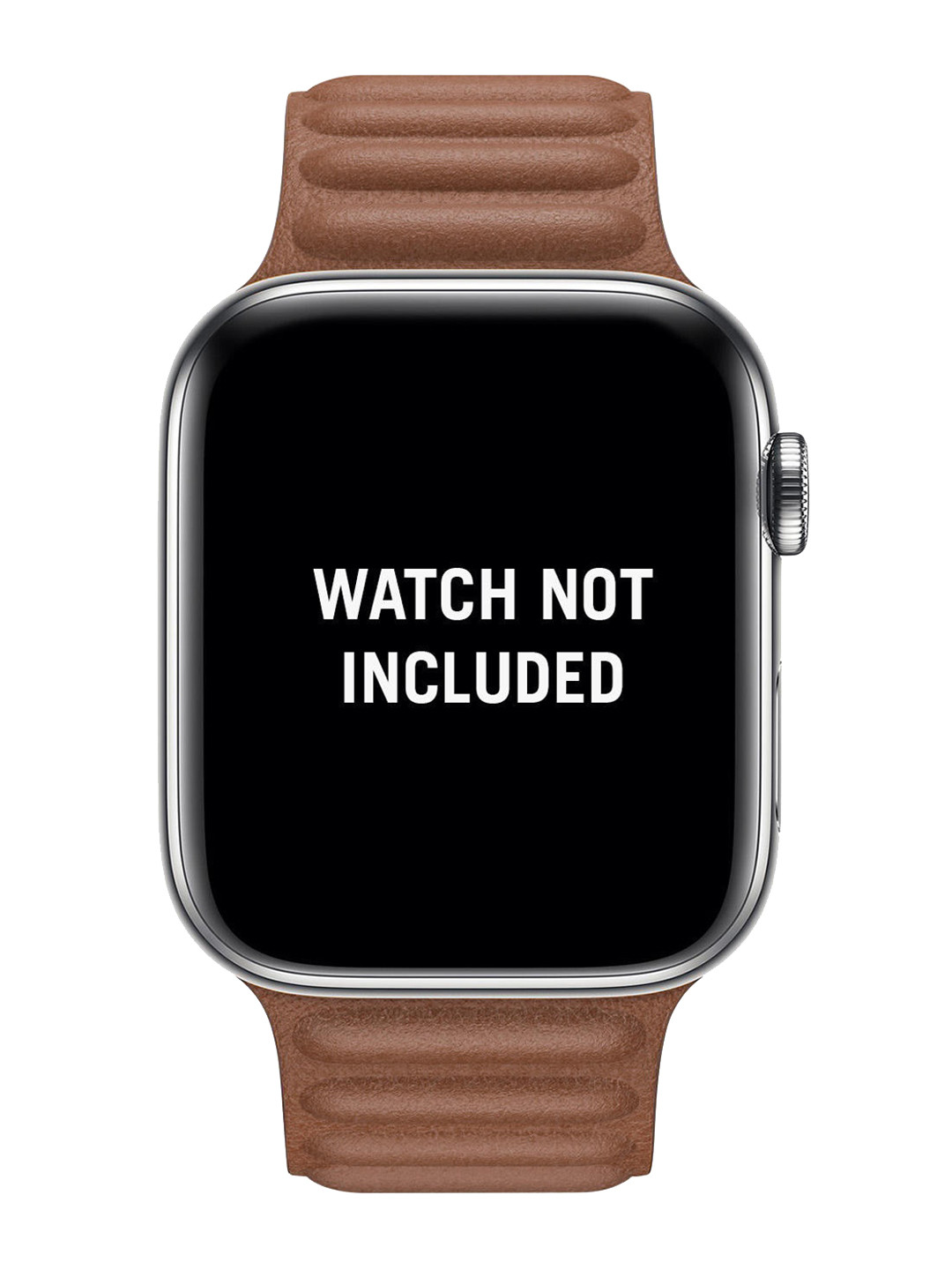 DailyObjects Brown Solid Single Piece Leather Apple Watch Strap