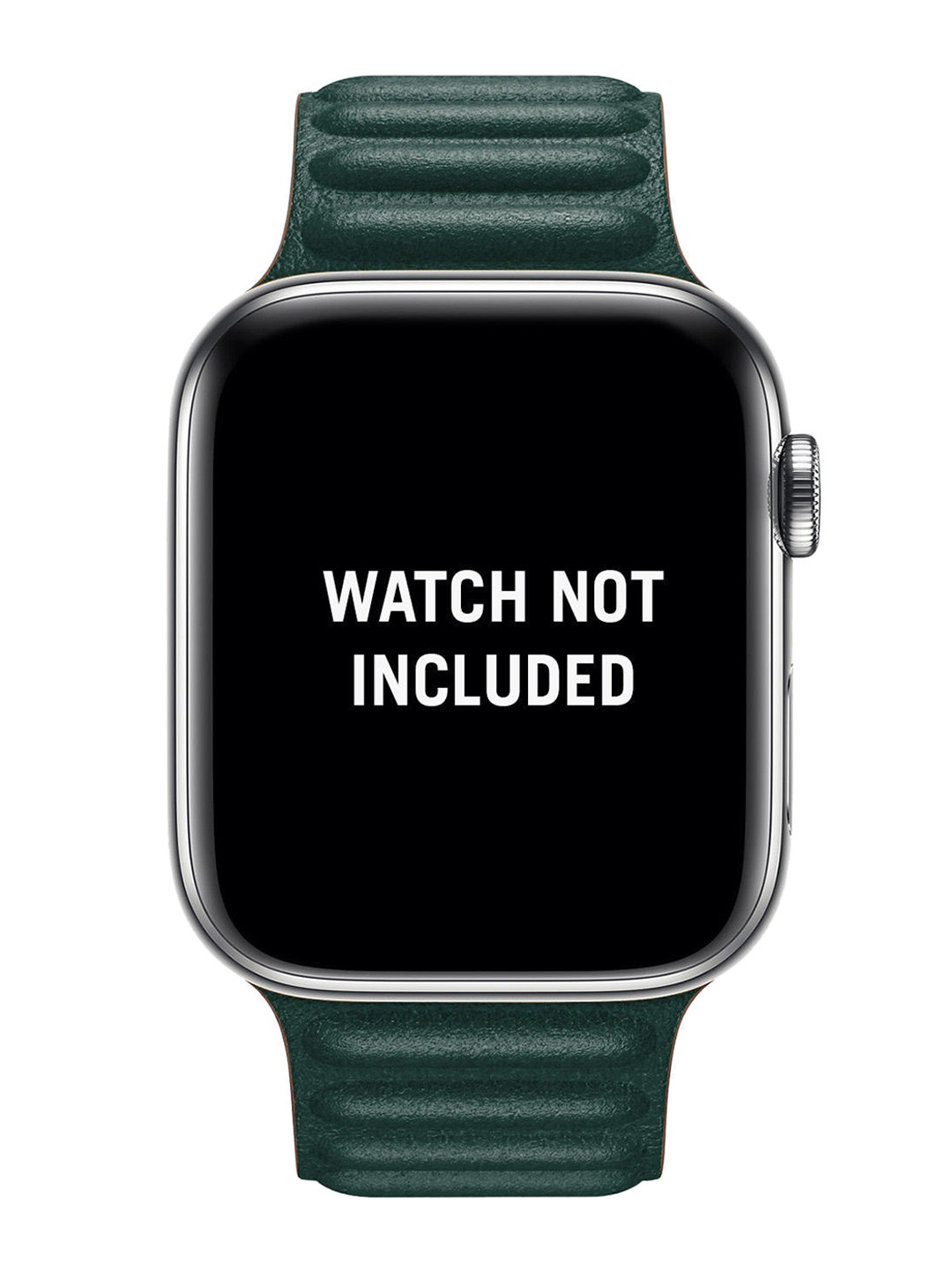 DailyObjects Green Textured Leather Poppy Link Apple Smartwatch Strap