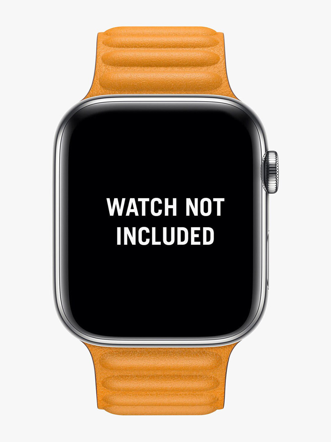 DailyObjects Mustard Yellow Textured Leather 44 MM Watch Straps