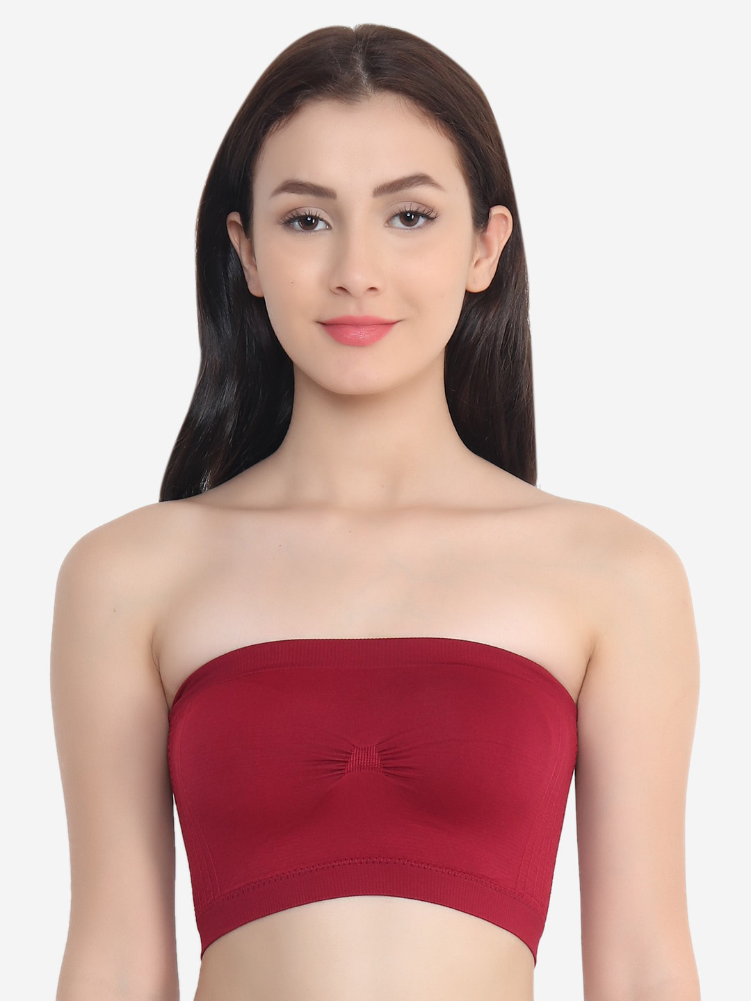 XOXO Design Women Maroon Tube Bra