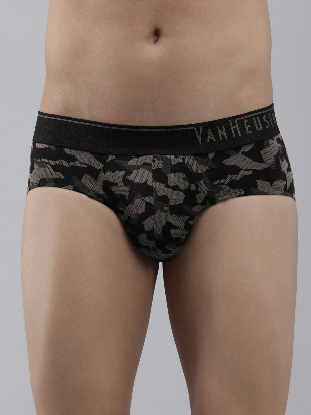 Van Heusen Innerwear Men Allover Print 4 Way Stretch Body Defining Fit Brief IHIOBR1SP1530008
