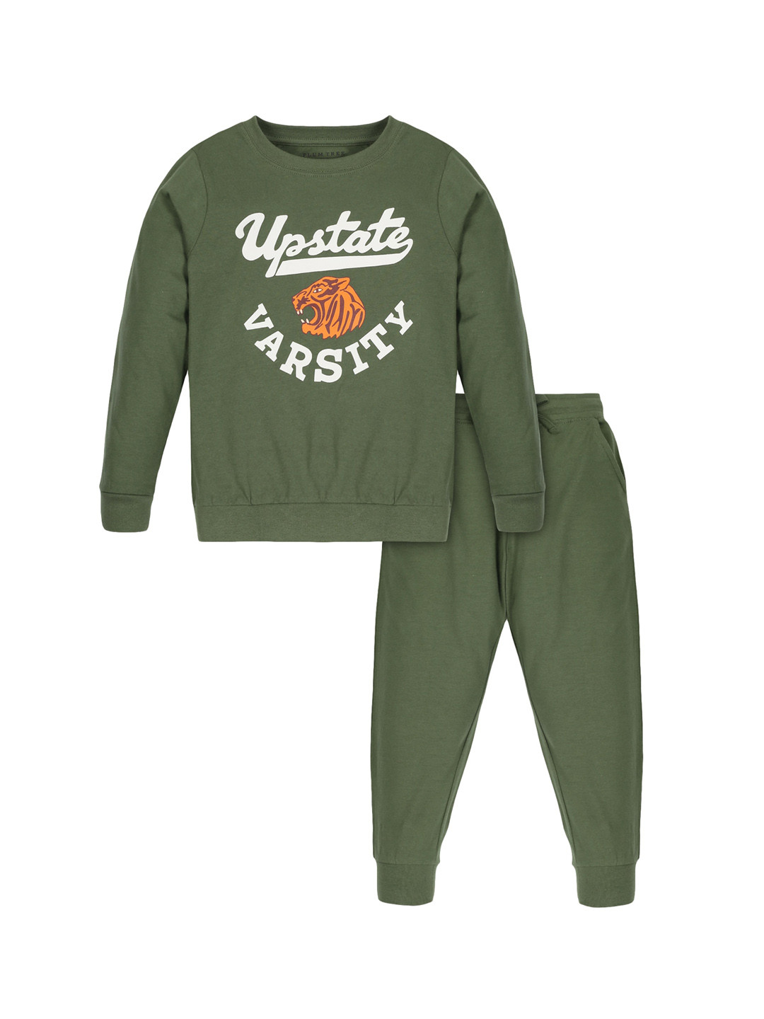 PLUM TREE Boys Green T-shirt with Jogger