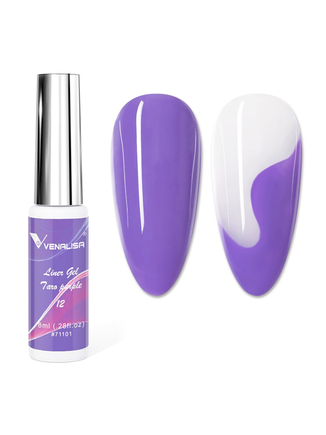 VENALISA Women Purple Painting Gel Polish Nail Art