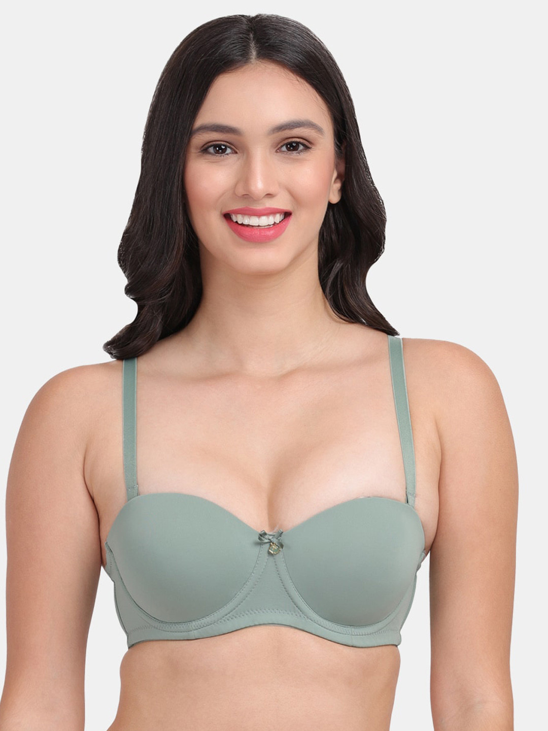 Amour Secret Green Underwired Lightly Padded Bra