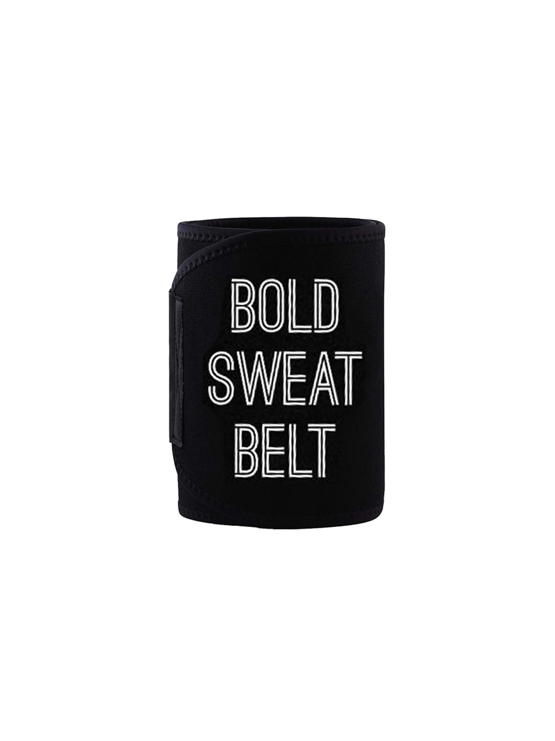 BOLDFIT Black & White Printed Sweat Slim Body Shaper For Weight Loss & Back Support Belt