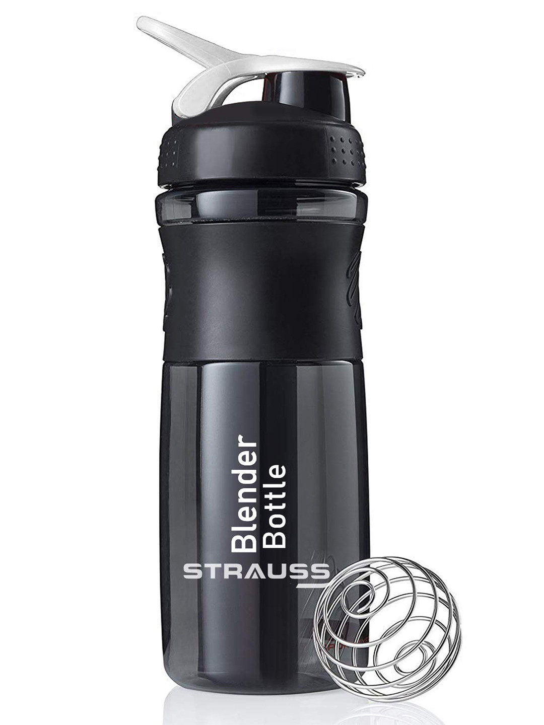 STRAUSS Black Solid Blender Shaker Bottle 760 ml