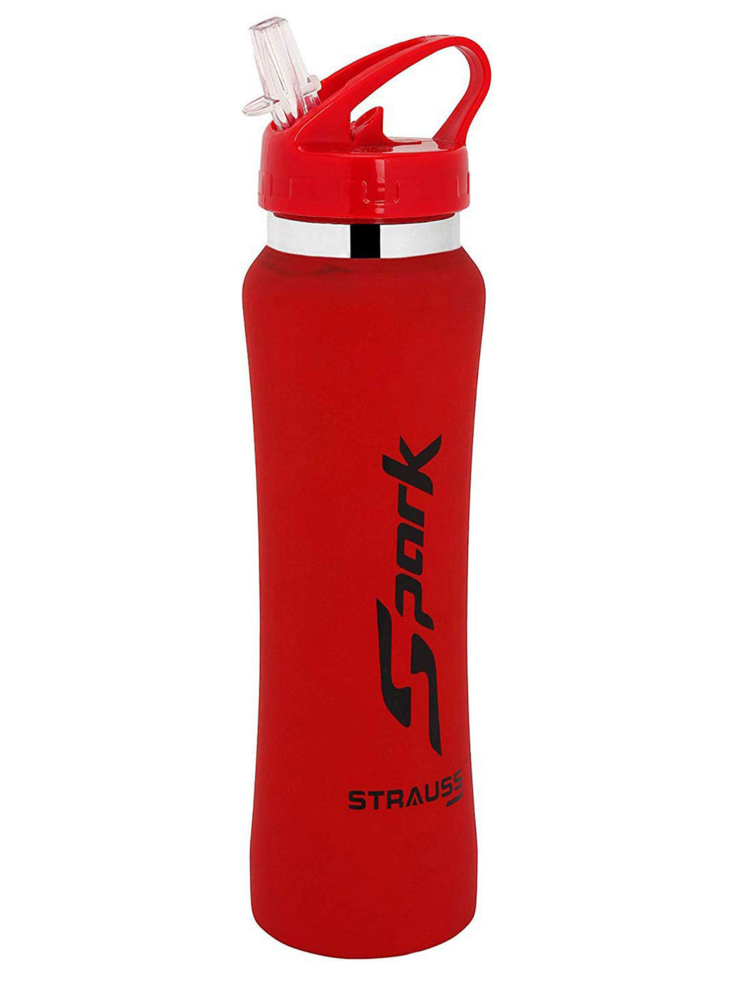 STRAUSS Spark Red Brand Logo Stainless Steel Spill Proof Sipper - 750ml
