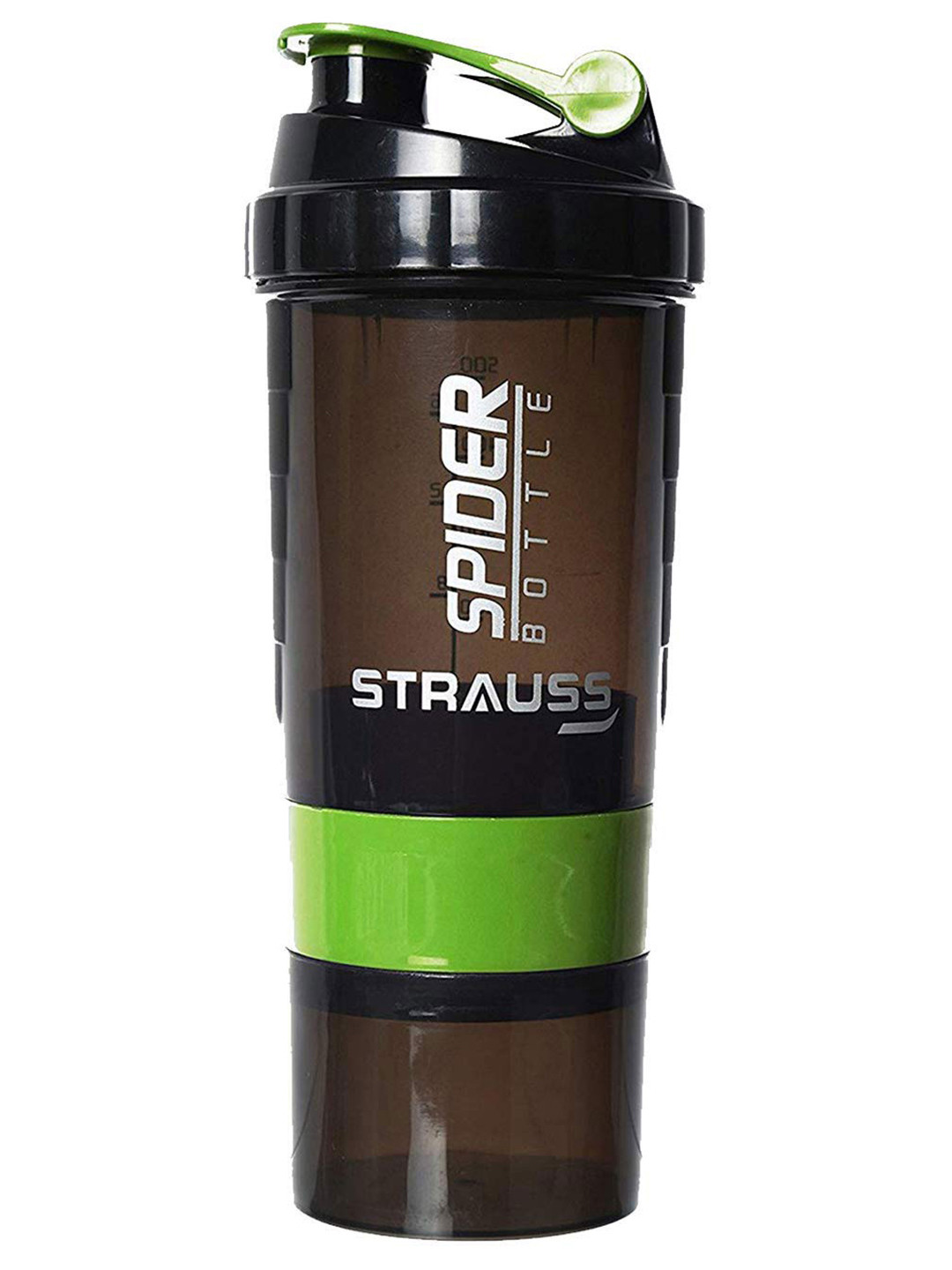 STRAUSS Spark Green Brand Logo Plastic Spill Proof Shaker - 750ml