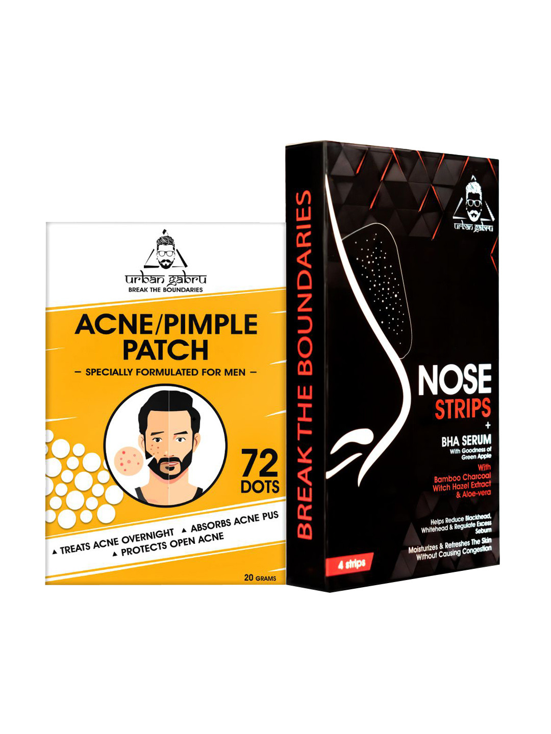 URBANGABRU Set Of 2 Nose Strip & Pimple Patch 72 dot