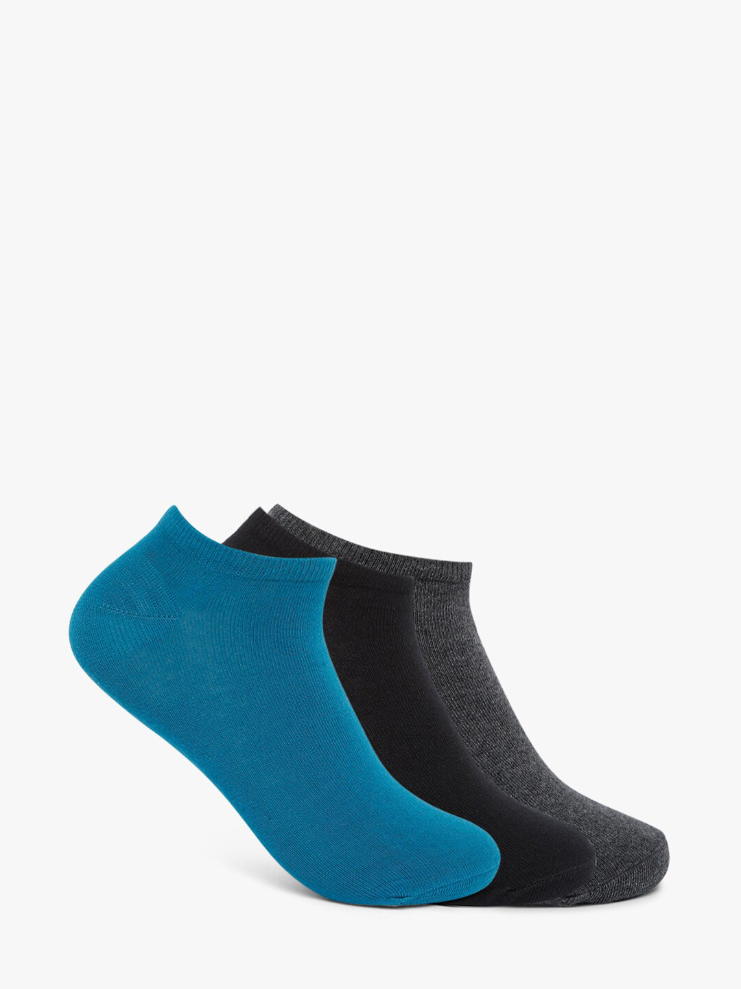 Smarty Pants Women Pack of 3 Assorted Ankle-Length Cotton Socks