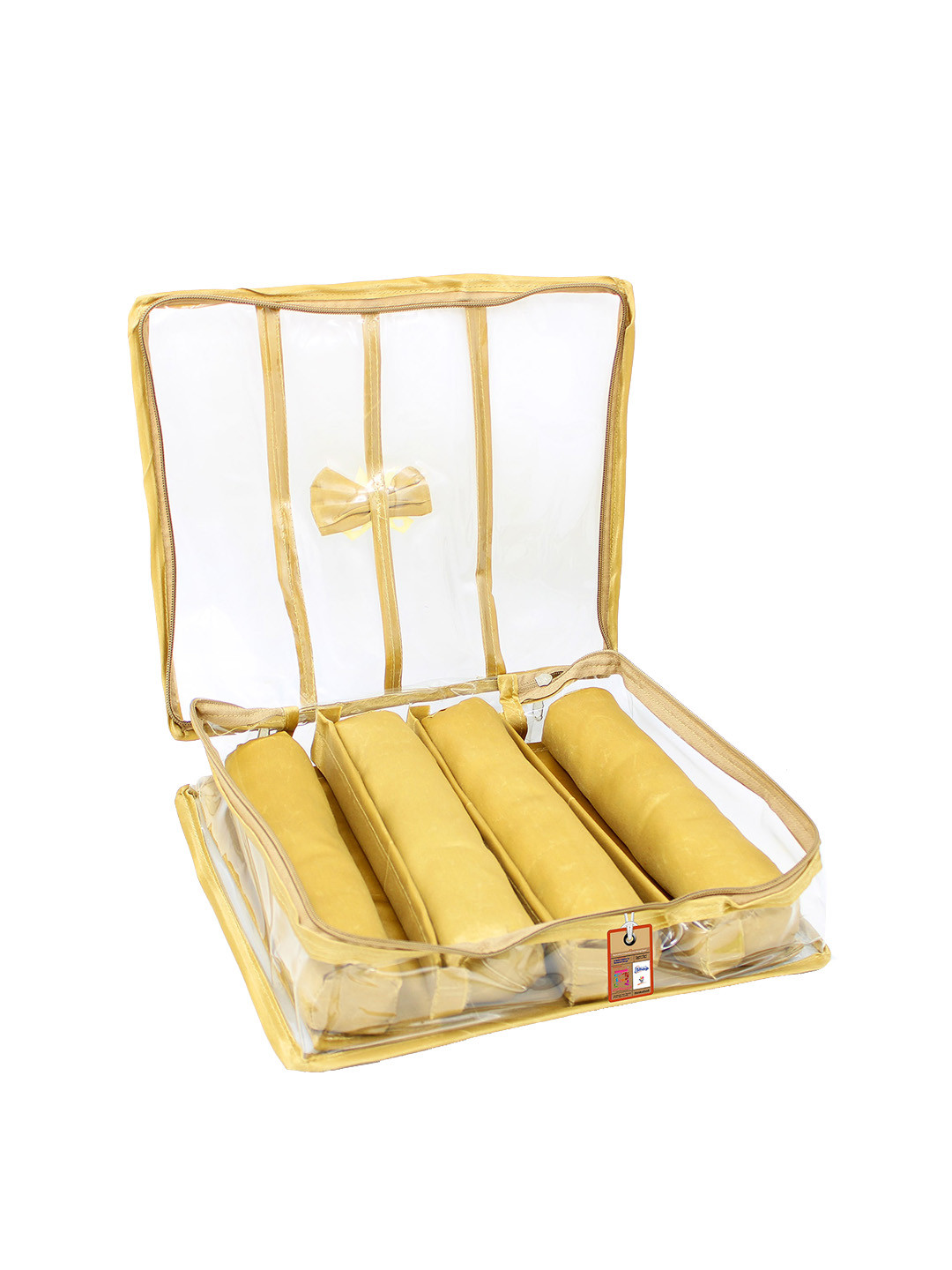 atorakushon Gold-Toned Solid Bangle Organizer Jewellery Storage Box
