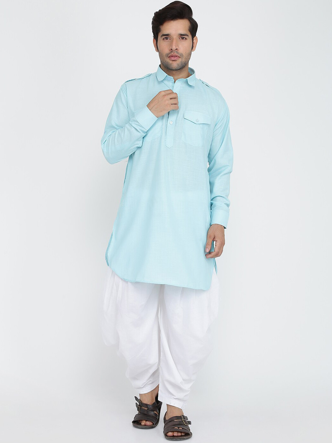 ROYAL KURTA Men Blue Kurta