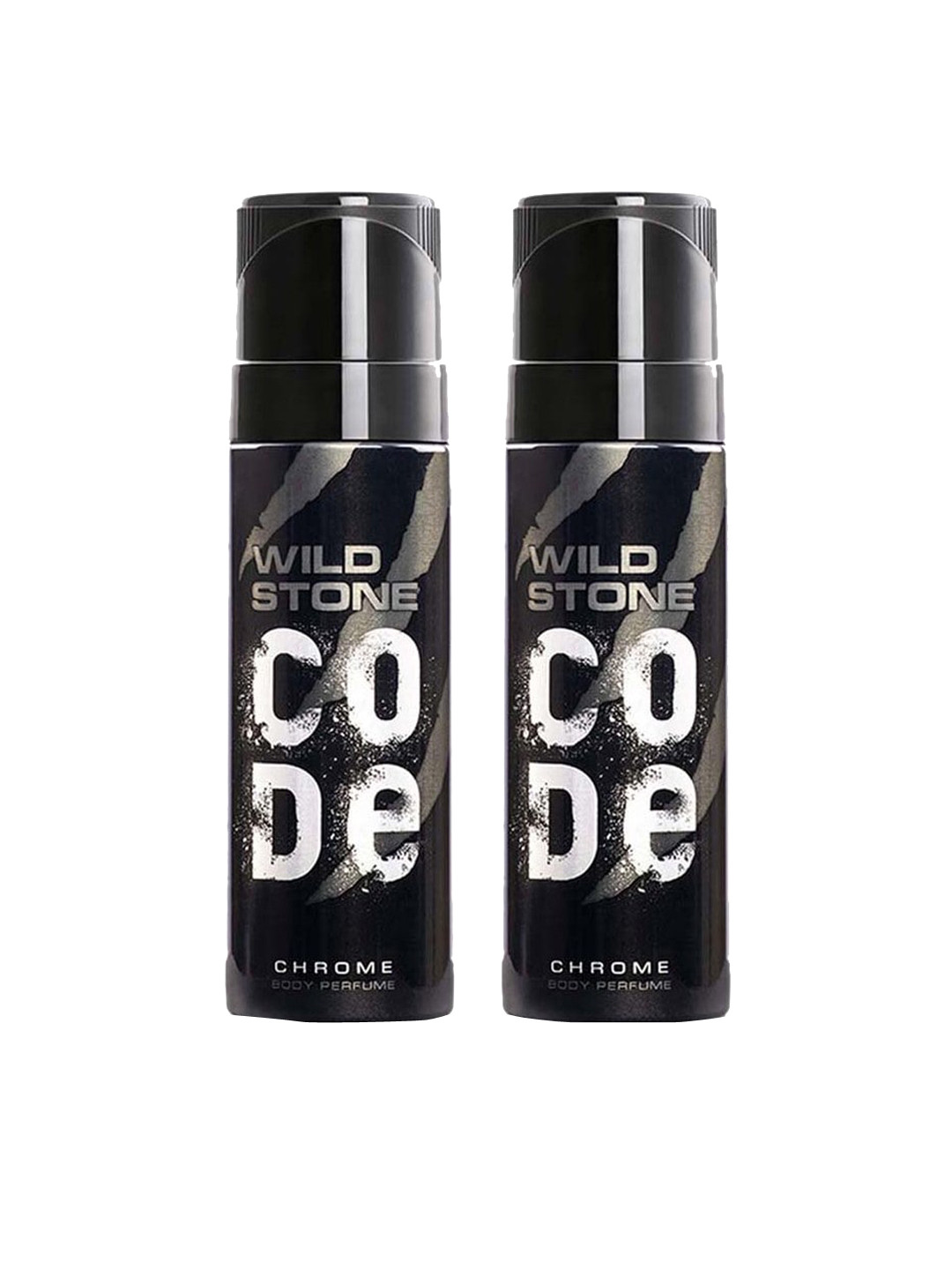 Wild stone code  Men Set of 2 Long Lasting No Gas Code Chrome Body Deodorant - 150 ml Each