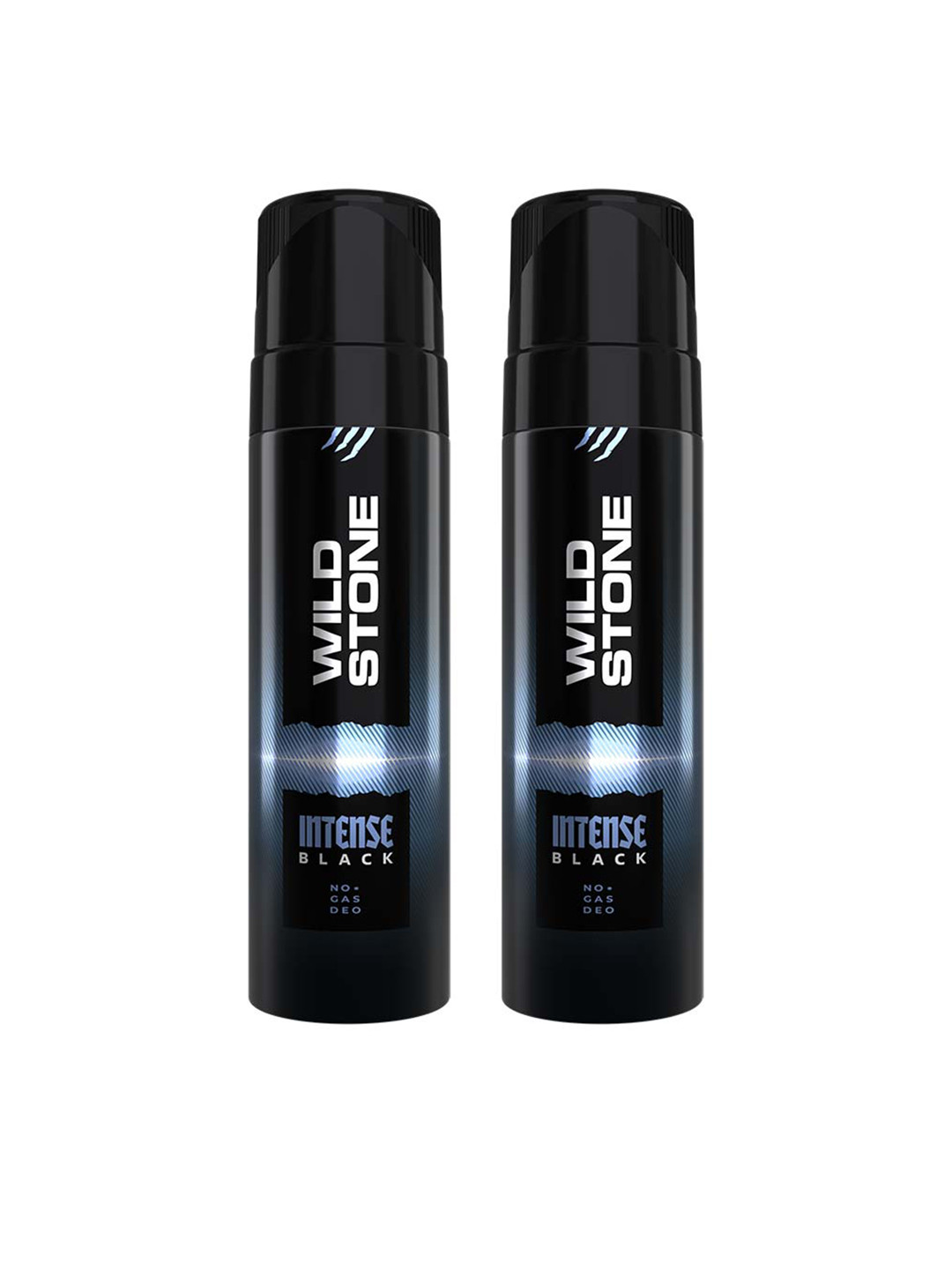 Wild stone Men Set of 2 Long Lasting No Gas Intense Black Body Deodorant - 150 ml Each