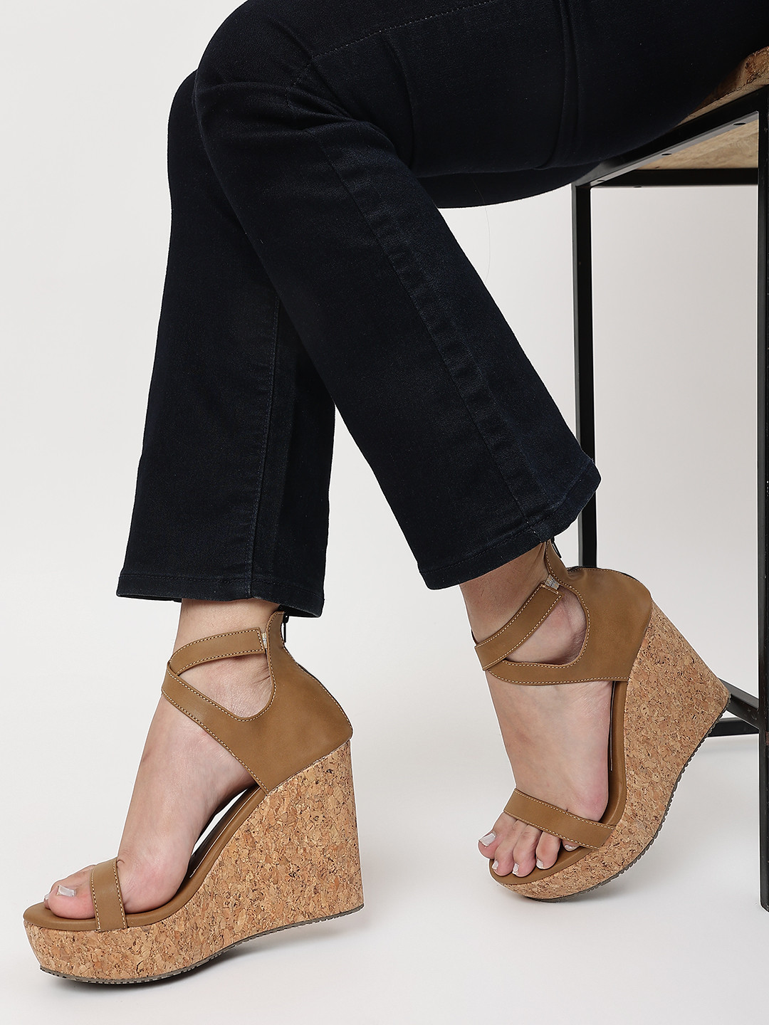 Marc Loire Women Brown Solid Wedges