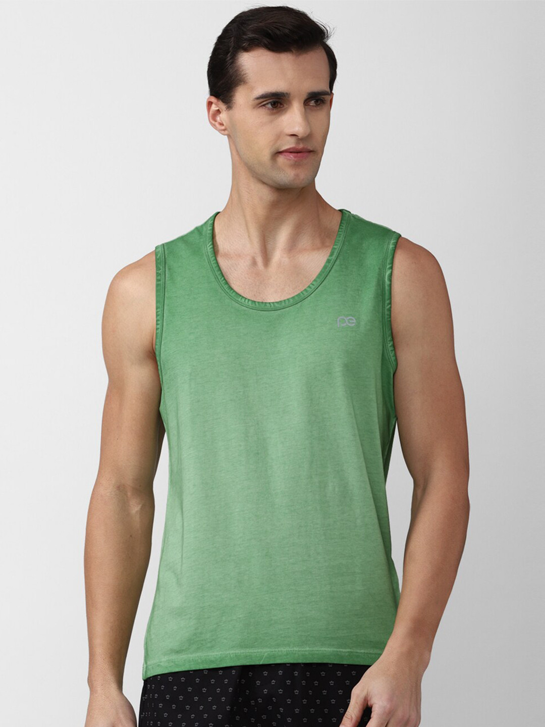Peter England Men Green T-shirt