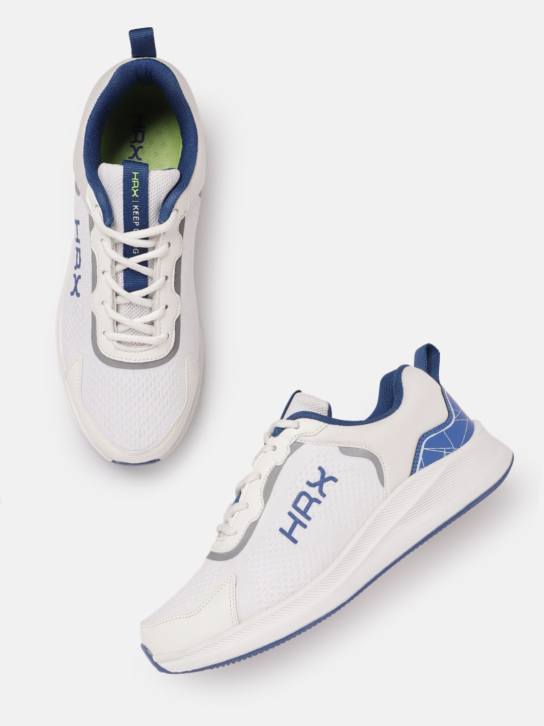 Hrx By Hrithik Roshan White Sports Shoes - Buy Hrx By Hrithik Roshan White  Sports Shoes online in India