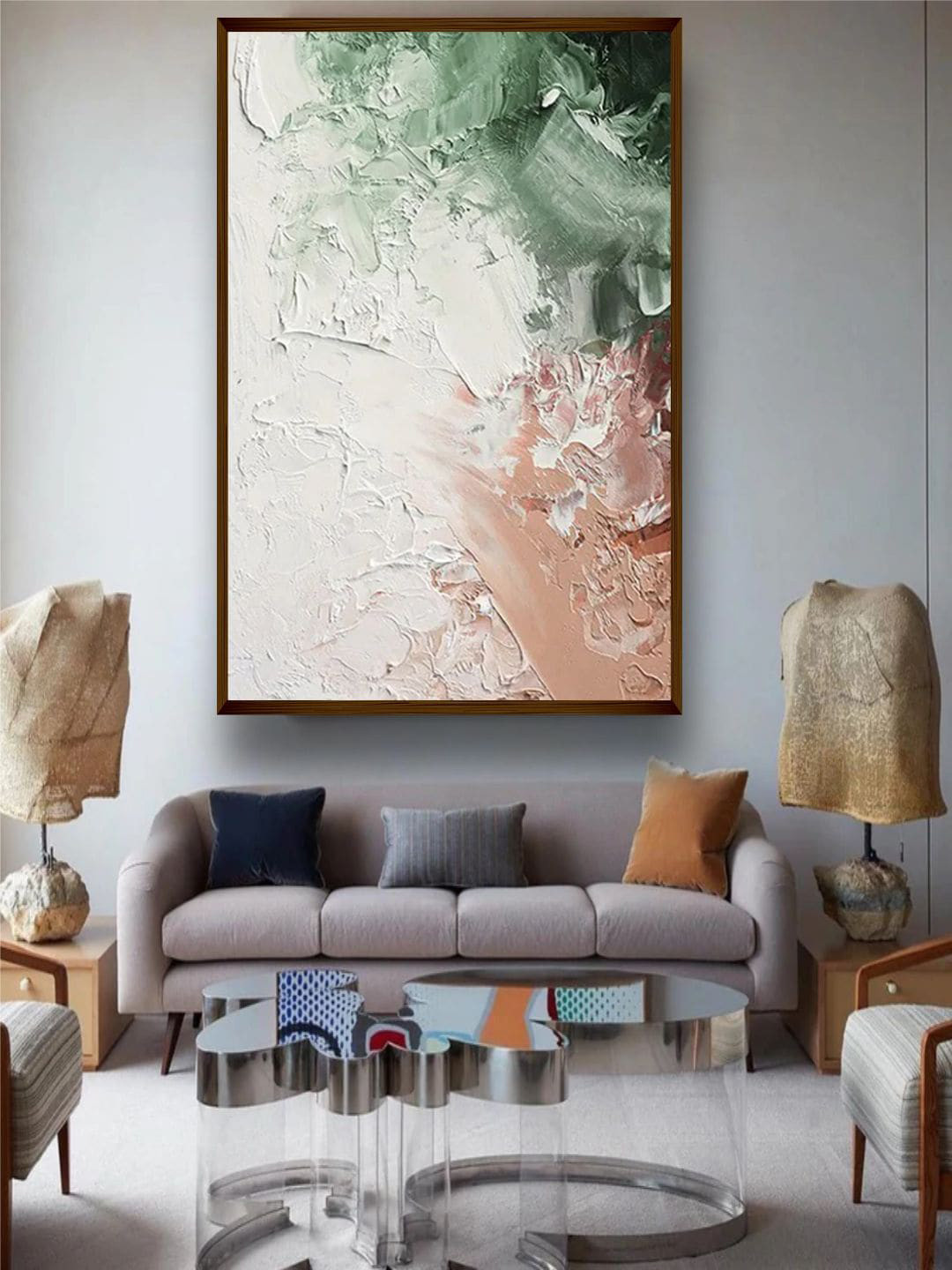 The Art House Abstract Art Canvas Wall Rectangle Paintings Wall Art - 30 x 20 in