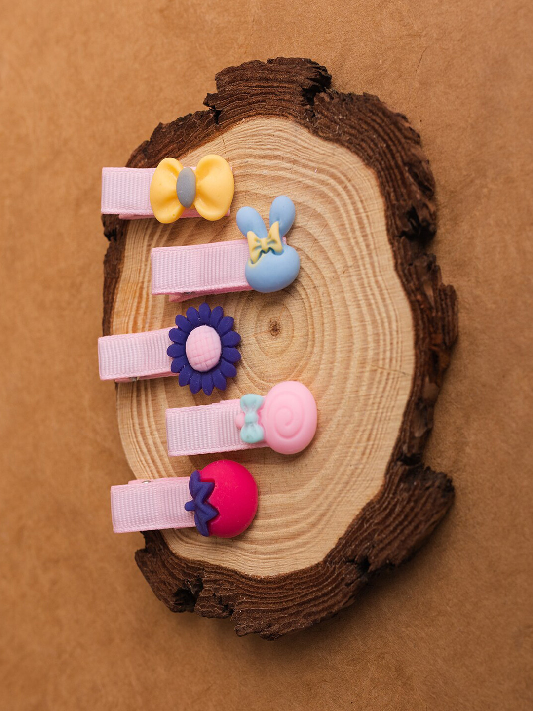 Jewelz Girls Pink & Blue Set of 4 Bobby Pins