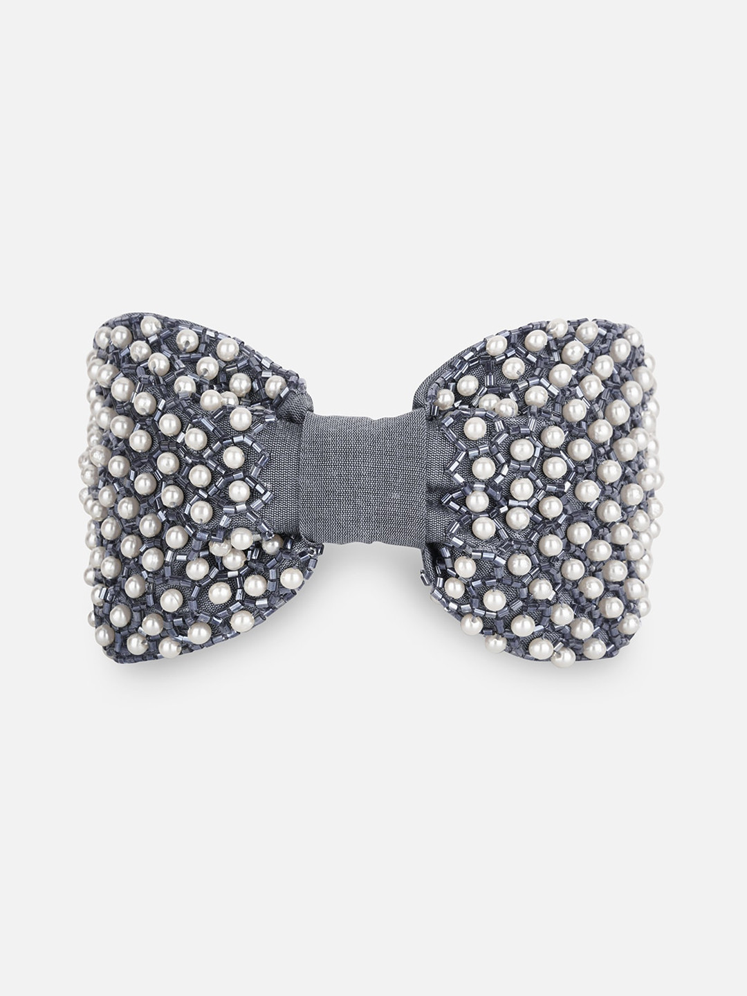 MISSY Grey Embellished Headband