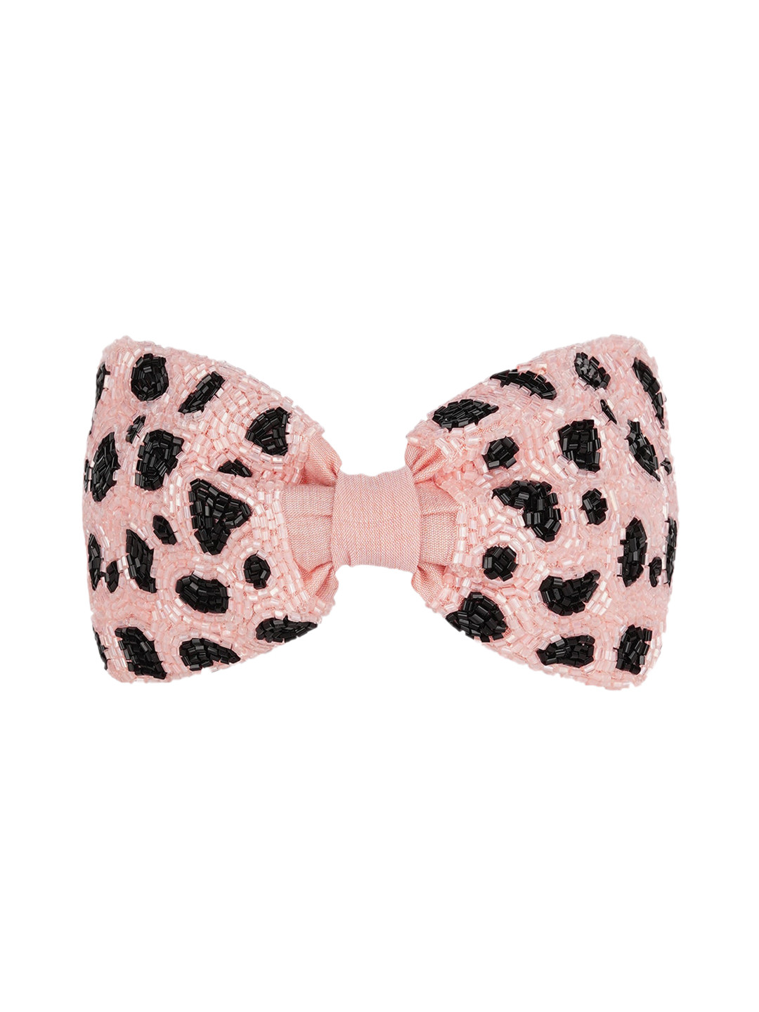 MISSY Women Pink & Black Embellished Hairband