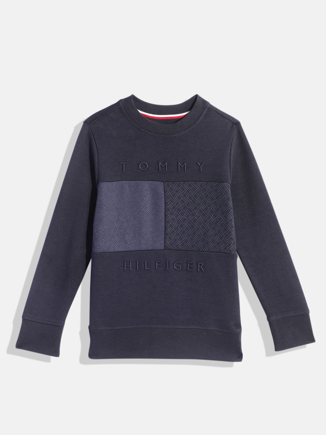 Tommy Hilfiger Boys Printed with Brand Logo Embroidery Sweatshirt